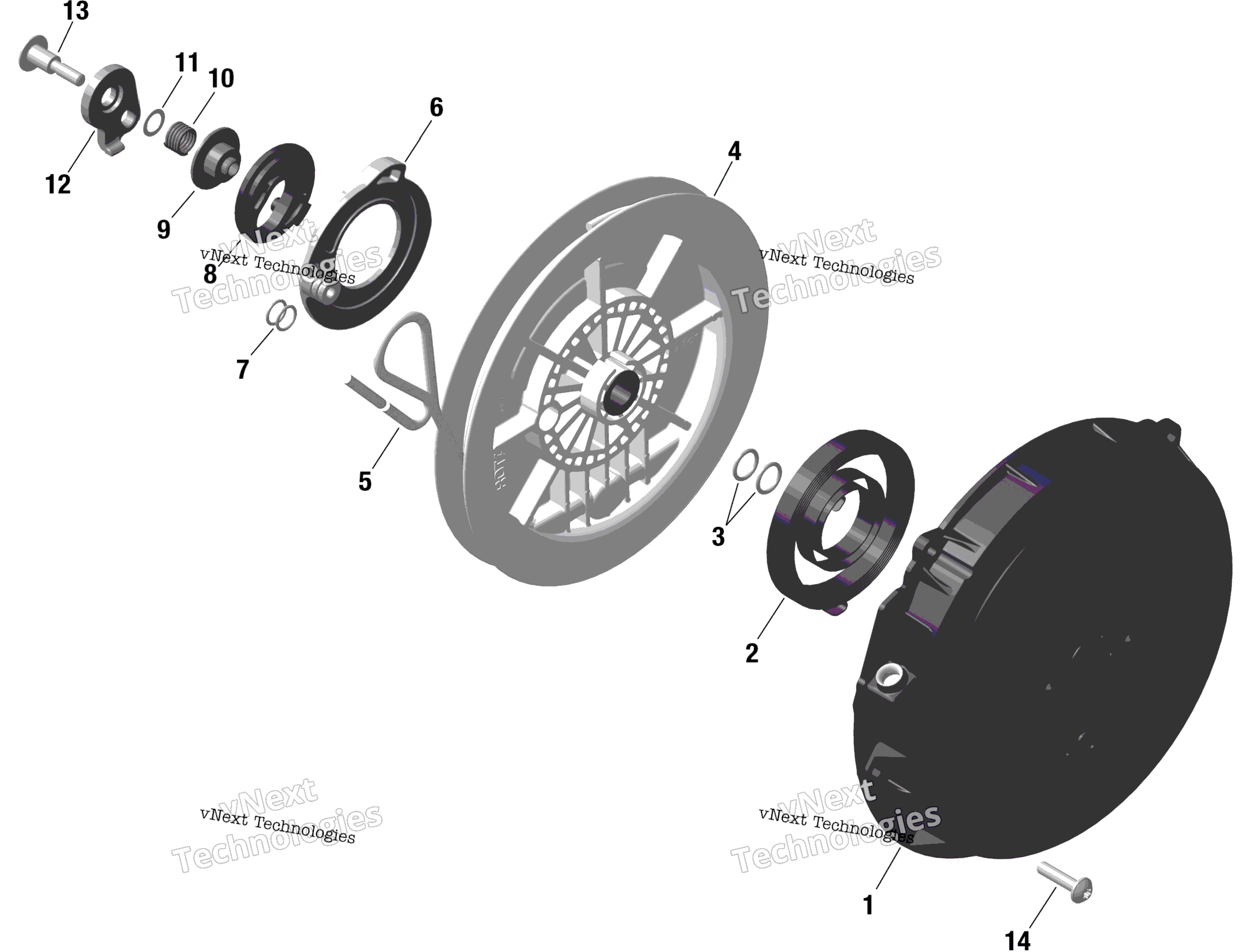 Rotax Rewind Starter