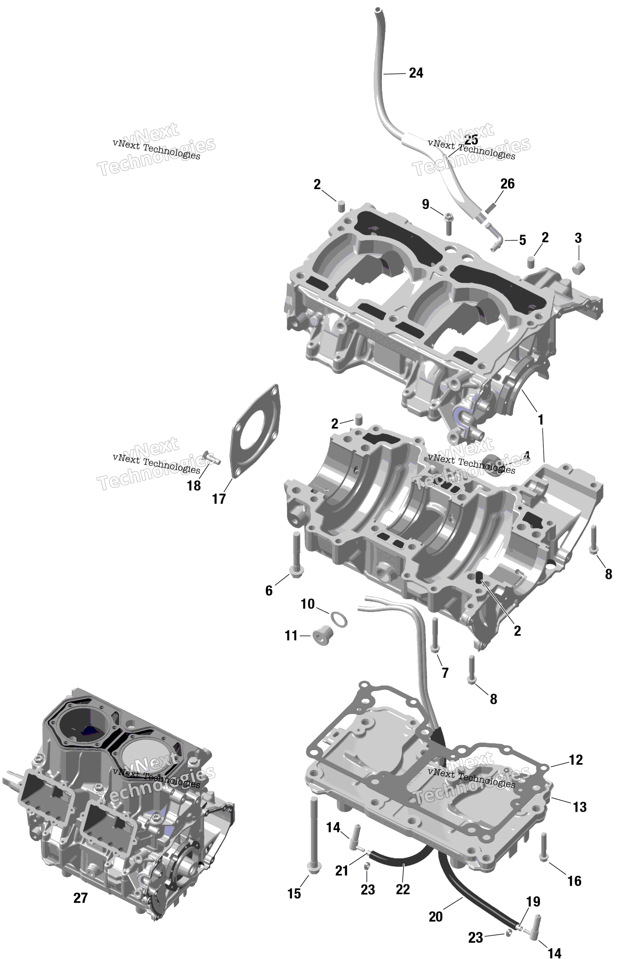 Rotax Crankcase