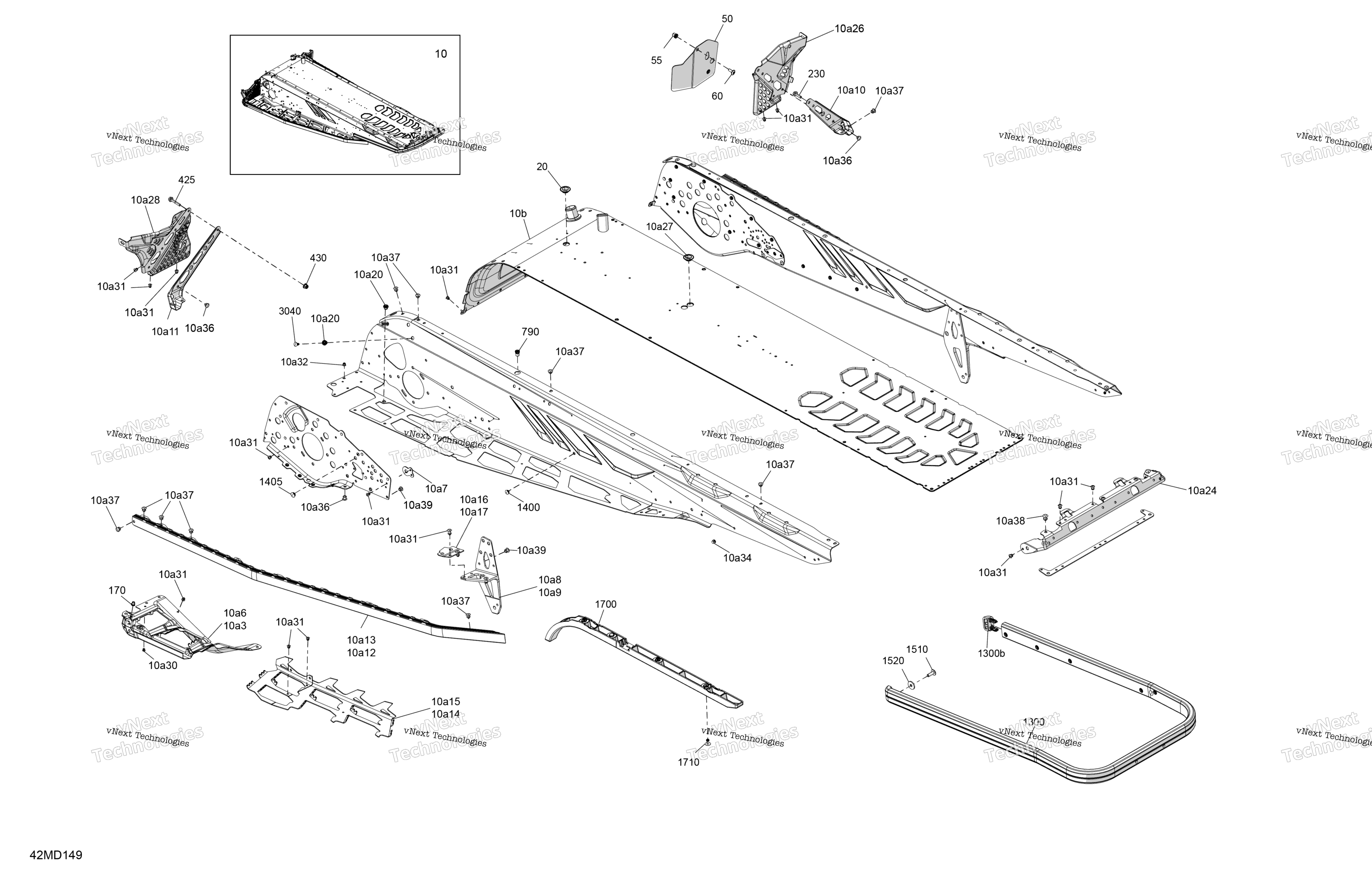 Рама - System - Rear Section