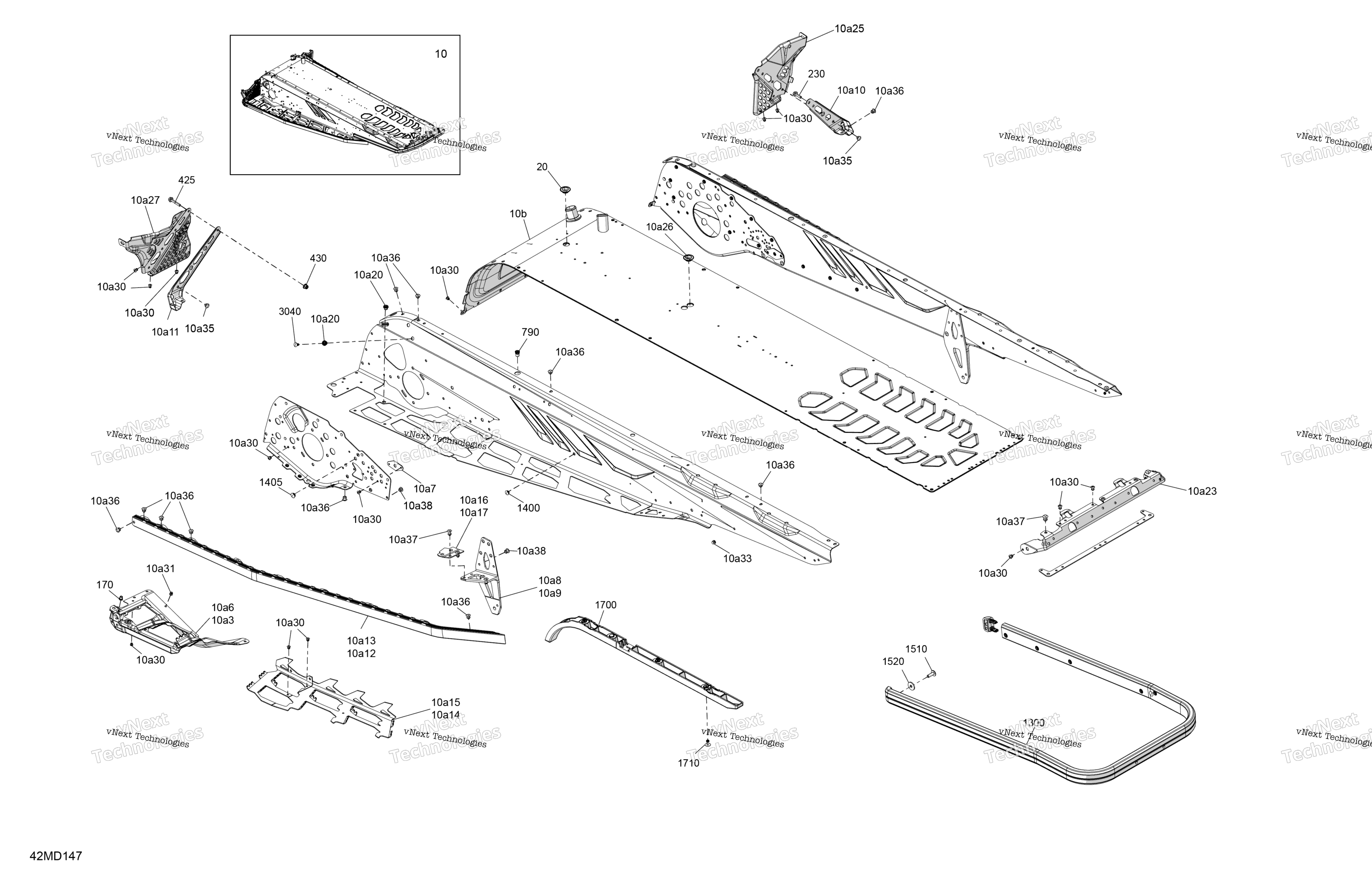 Рама - System - Rear Section