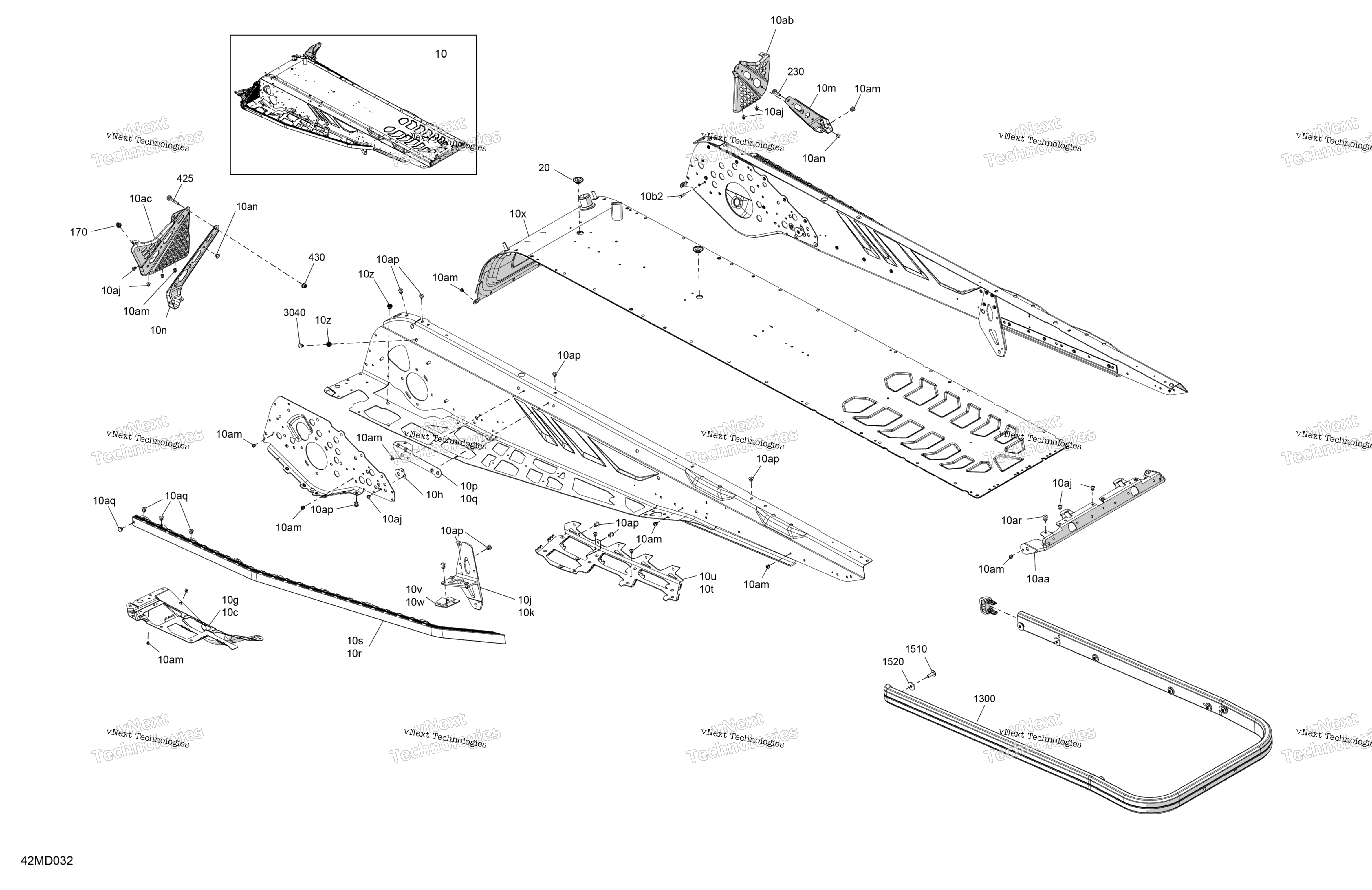 Рама - System - Rear Section