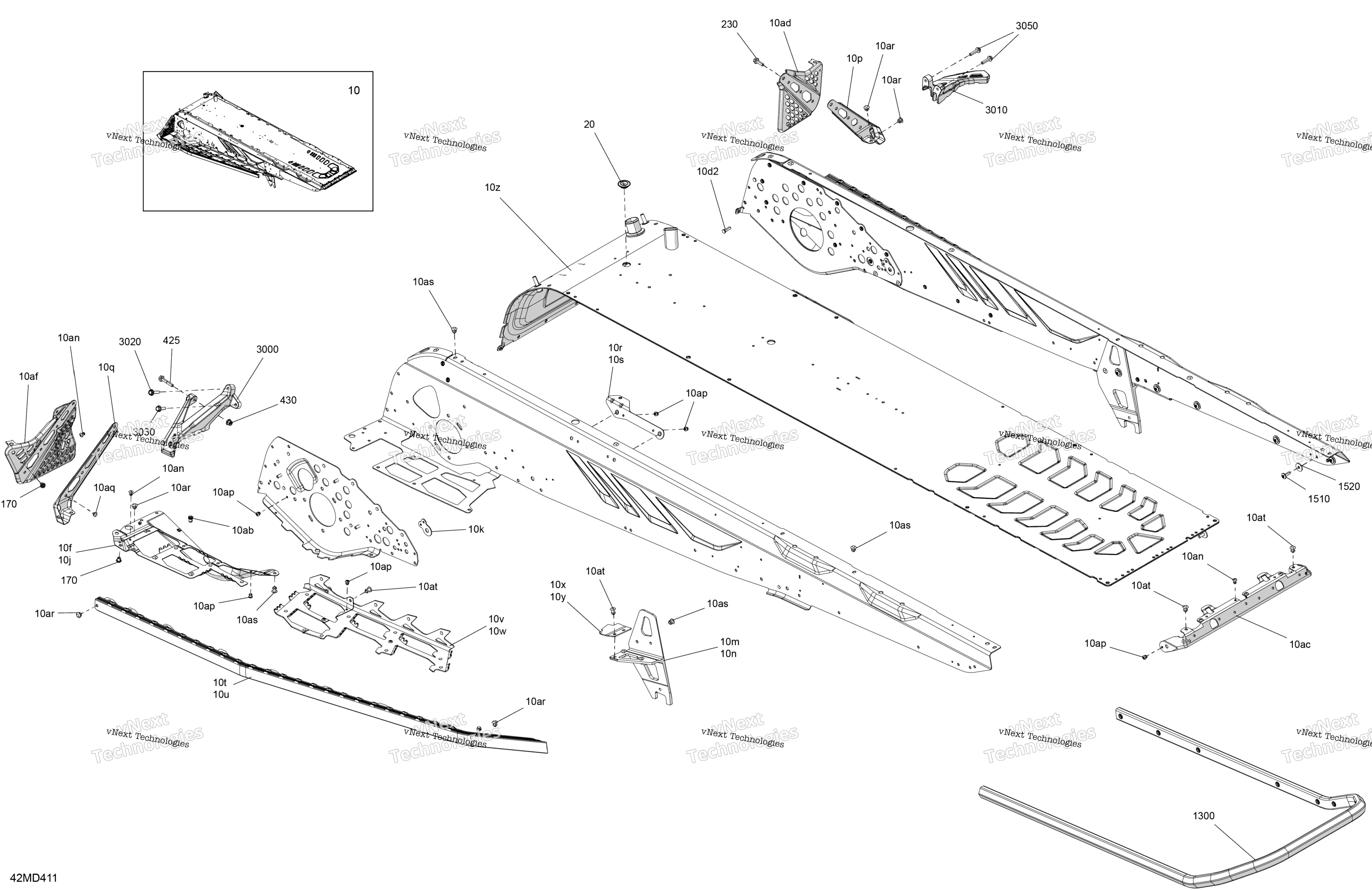 Рама - System - Rear Section