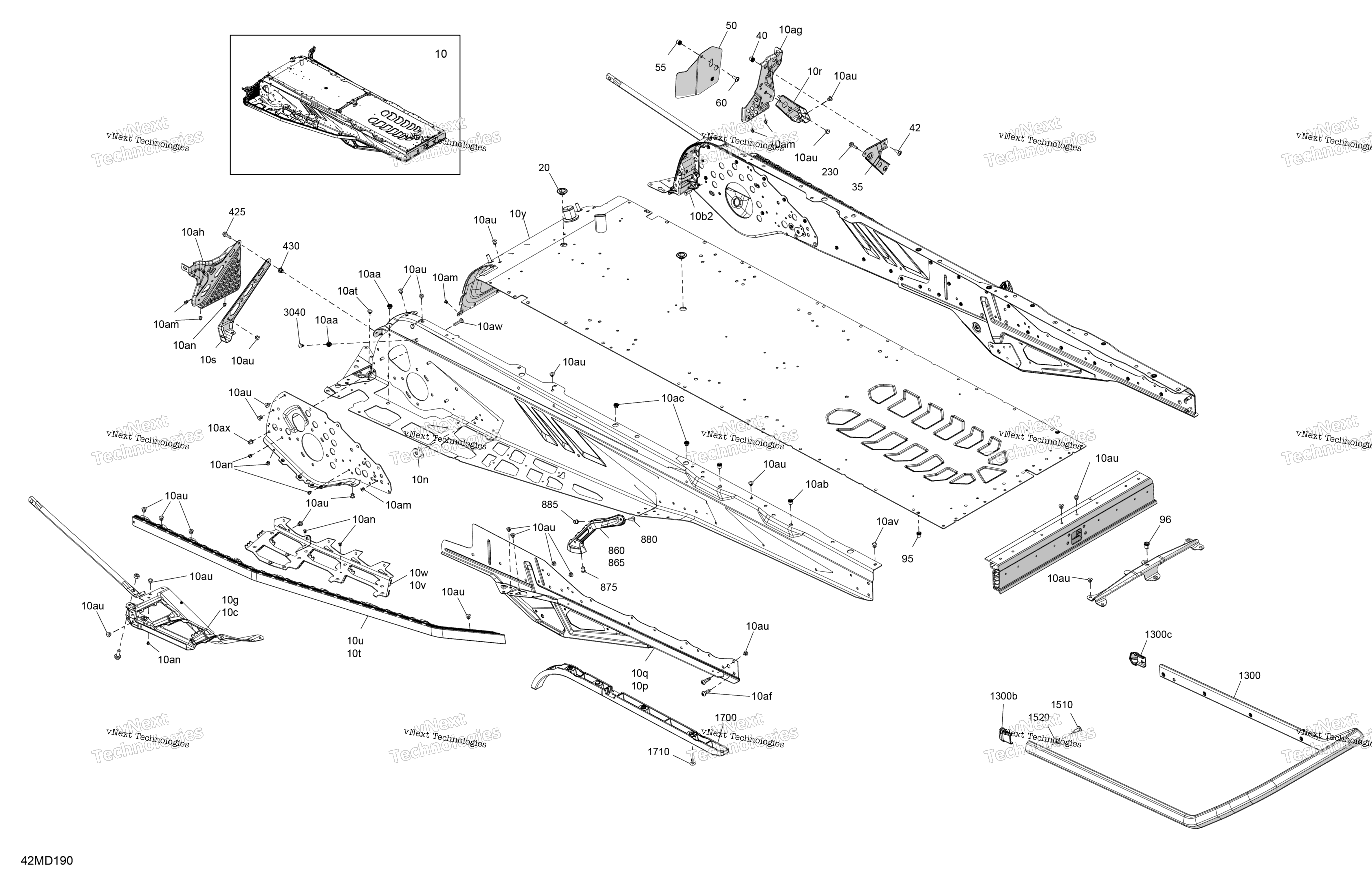 Рама - System - Rear Section