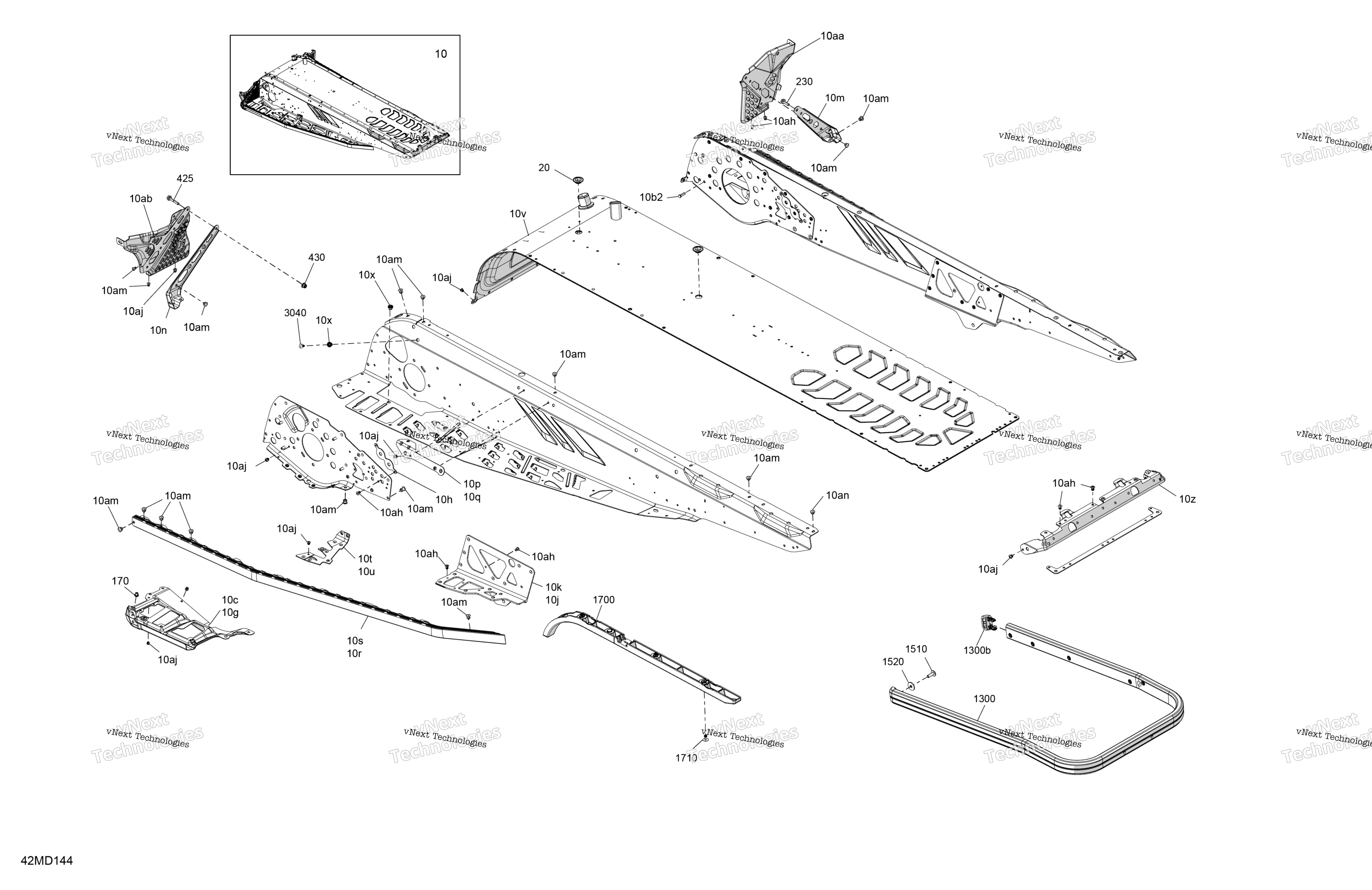 Рама - System - Rear Section
