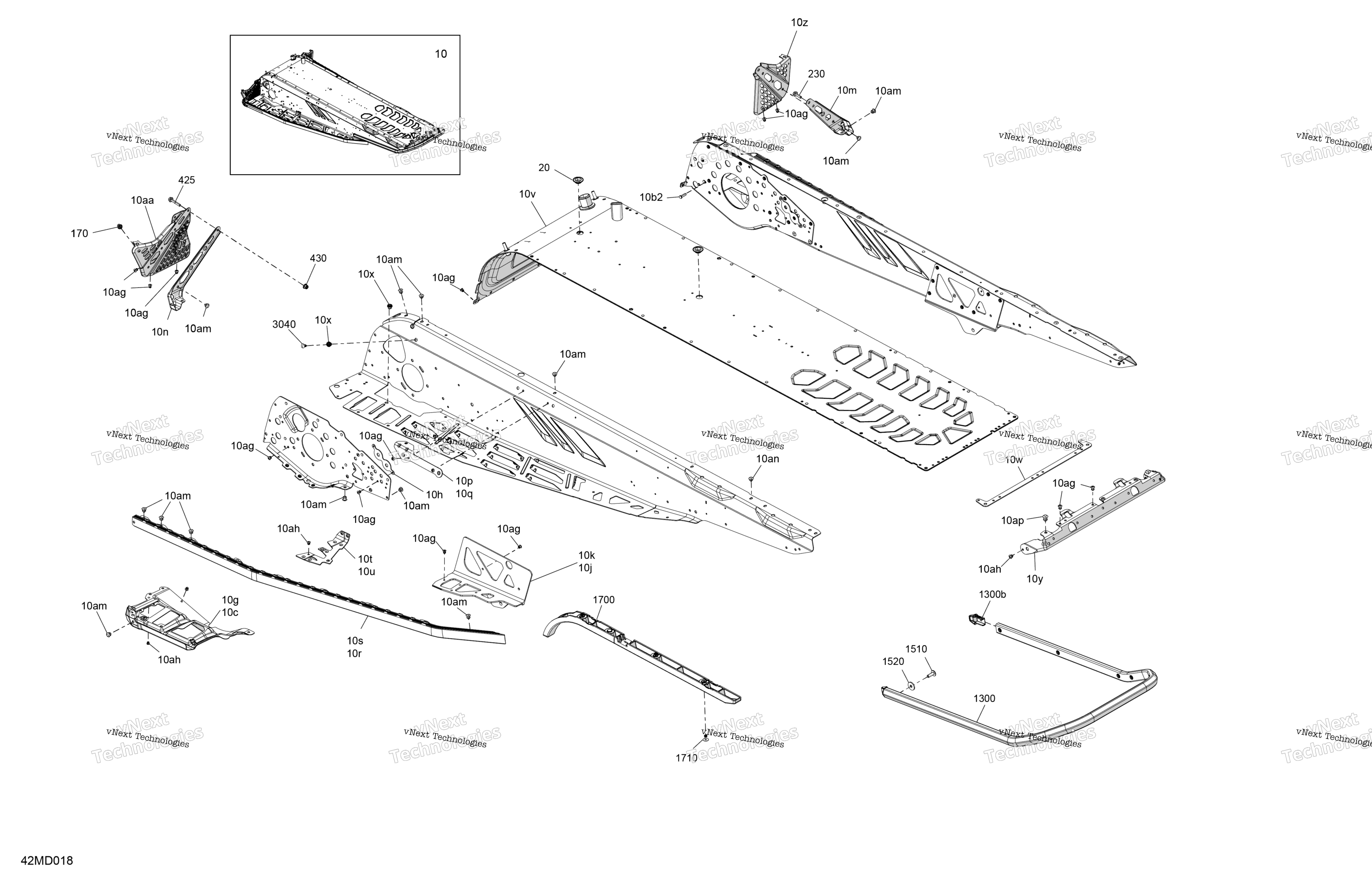 Рама - System - Rear Section