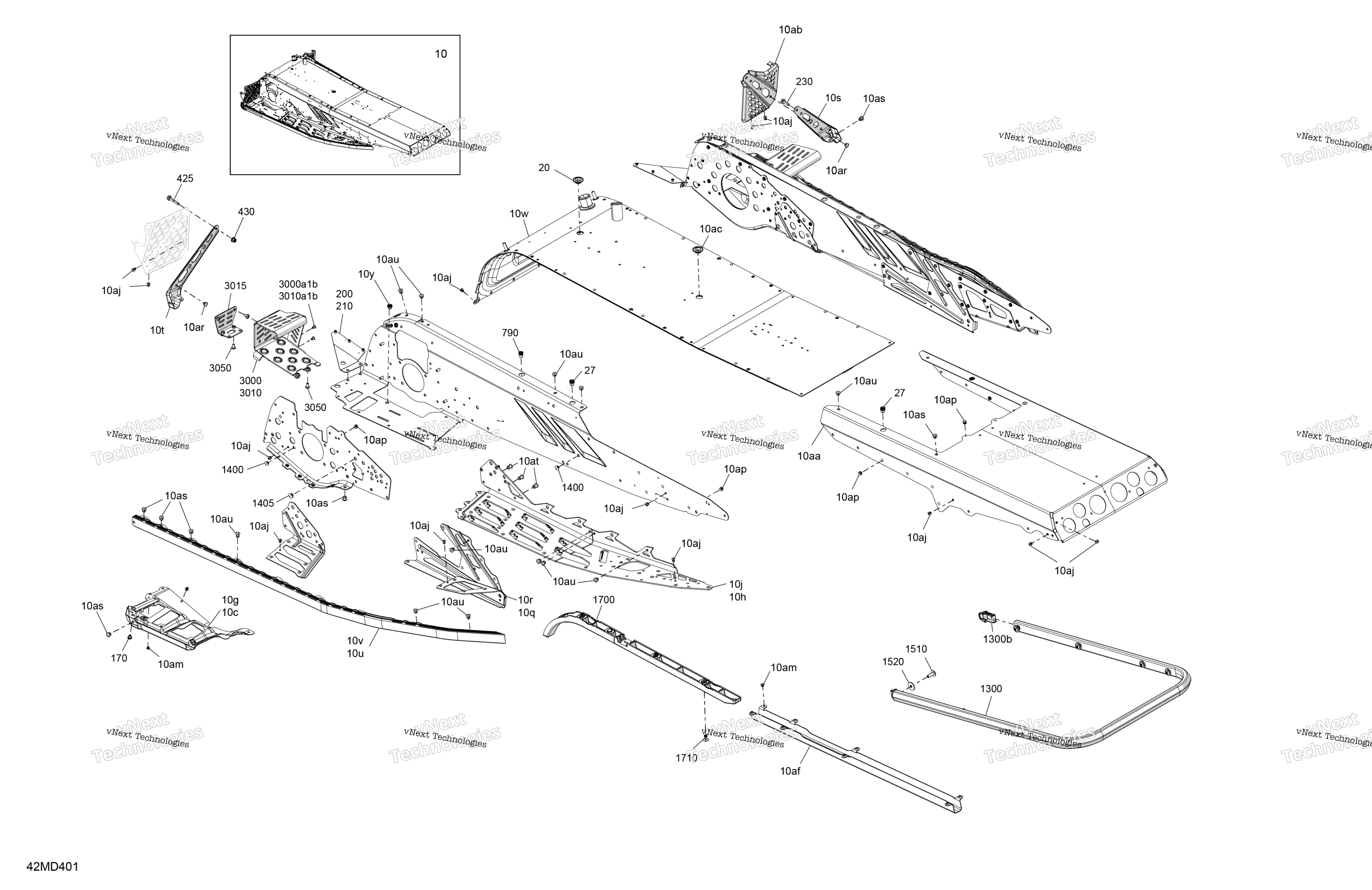 Рама - System - Rear Section
