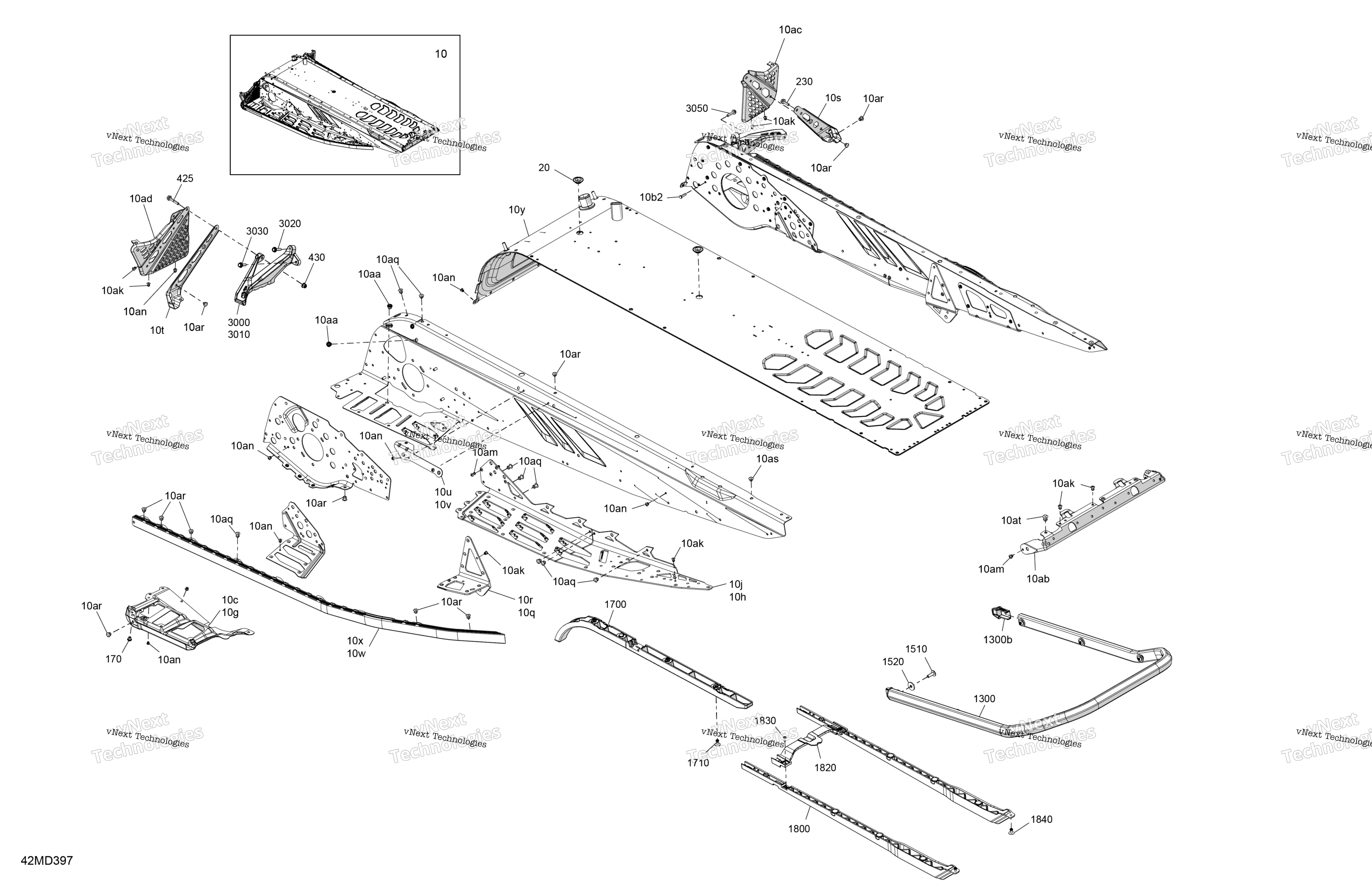 Рама - System - Rear Section