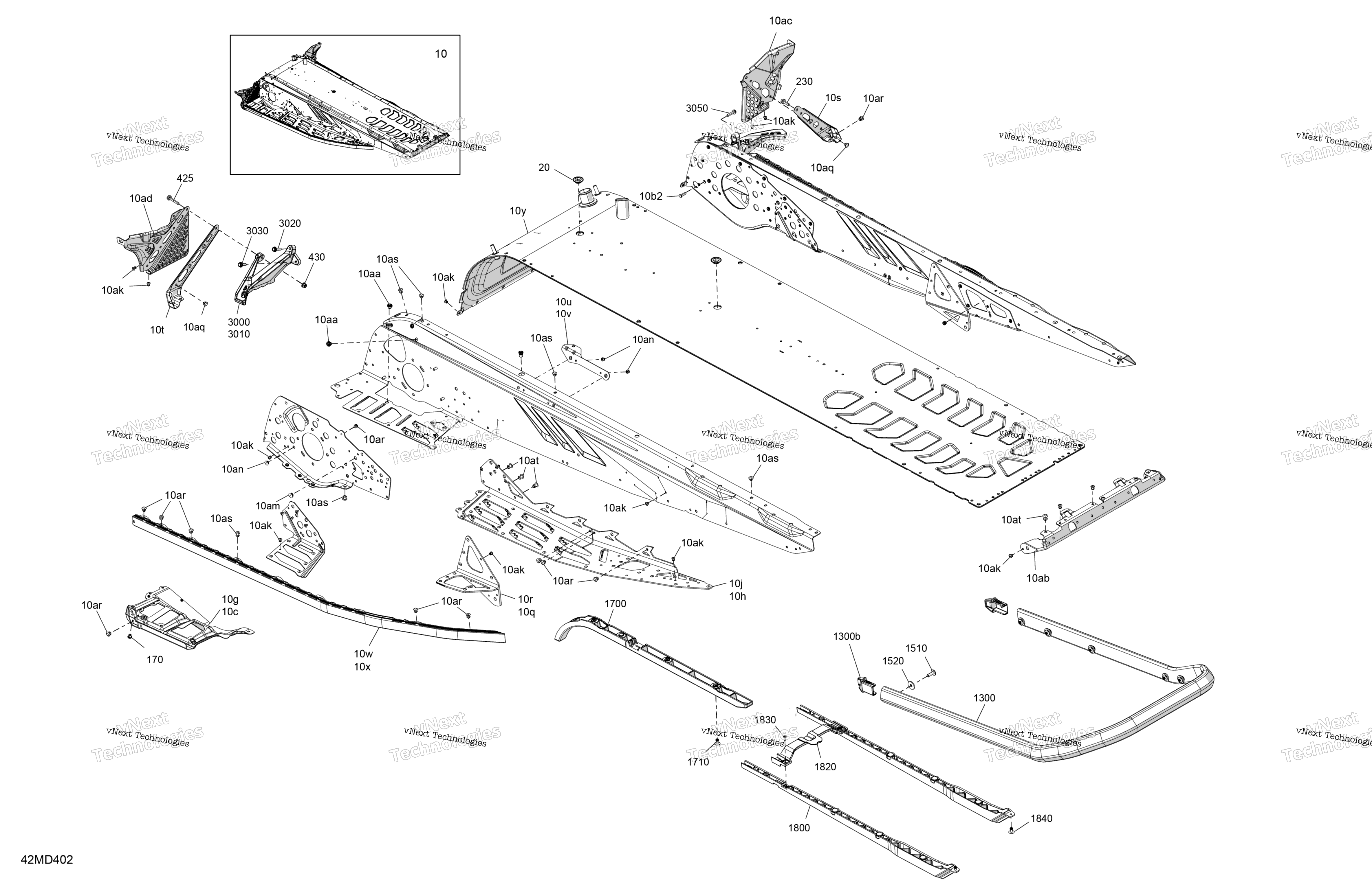 Рама - System - Rear Section