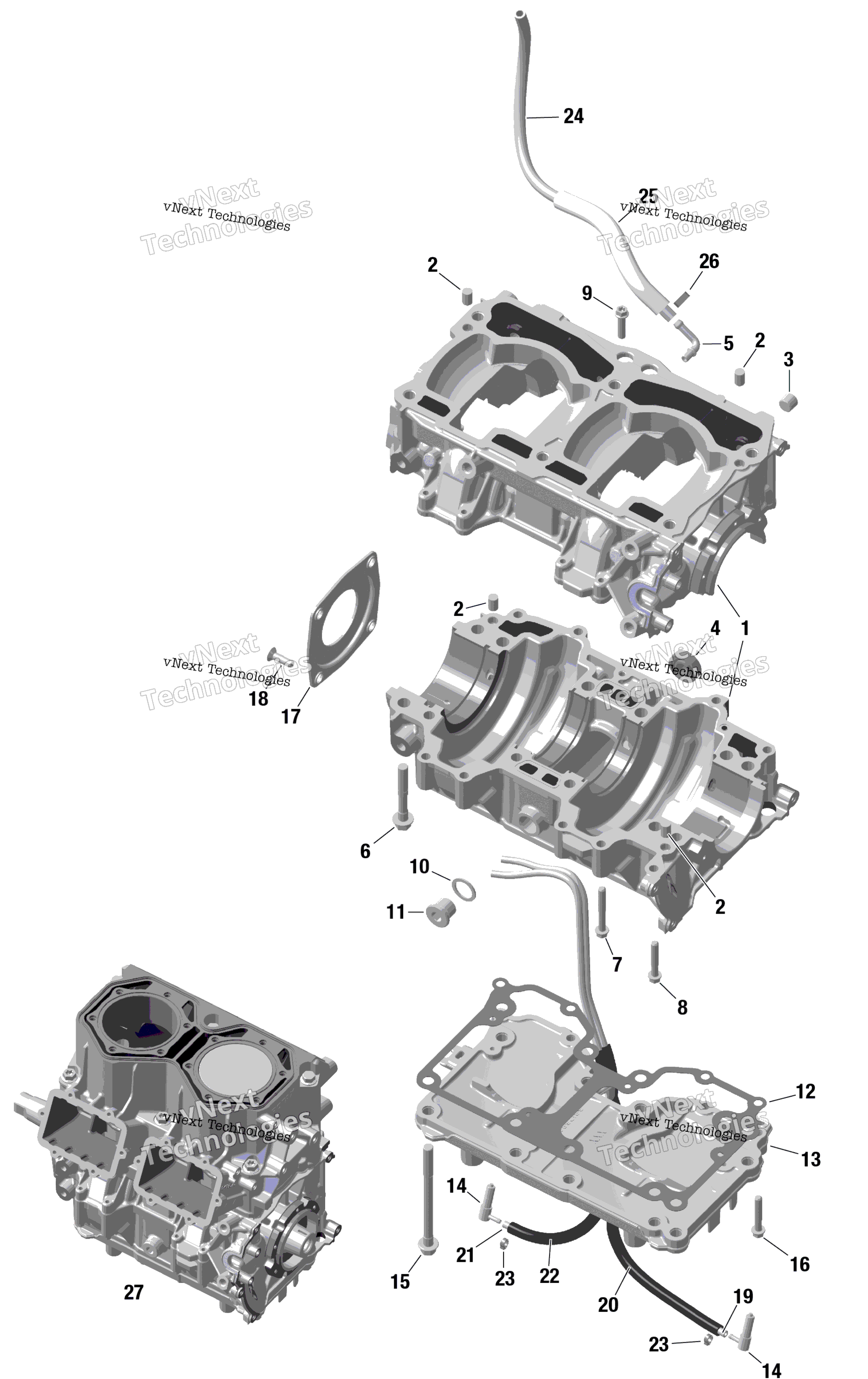 Rotax Crankcase