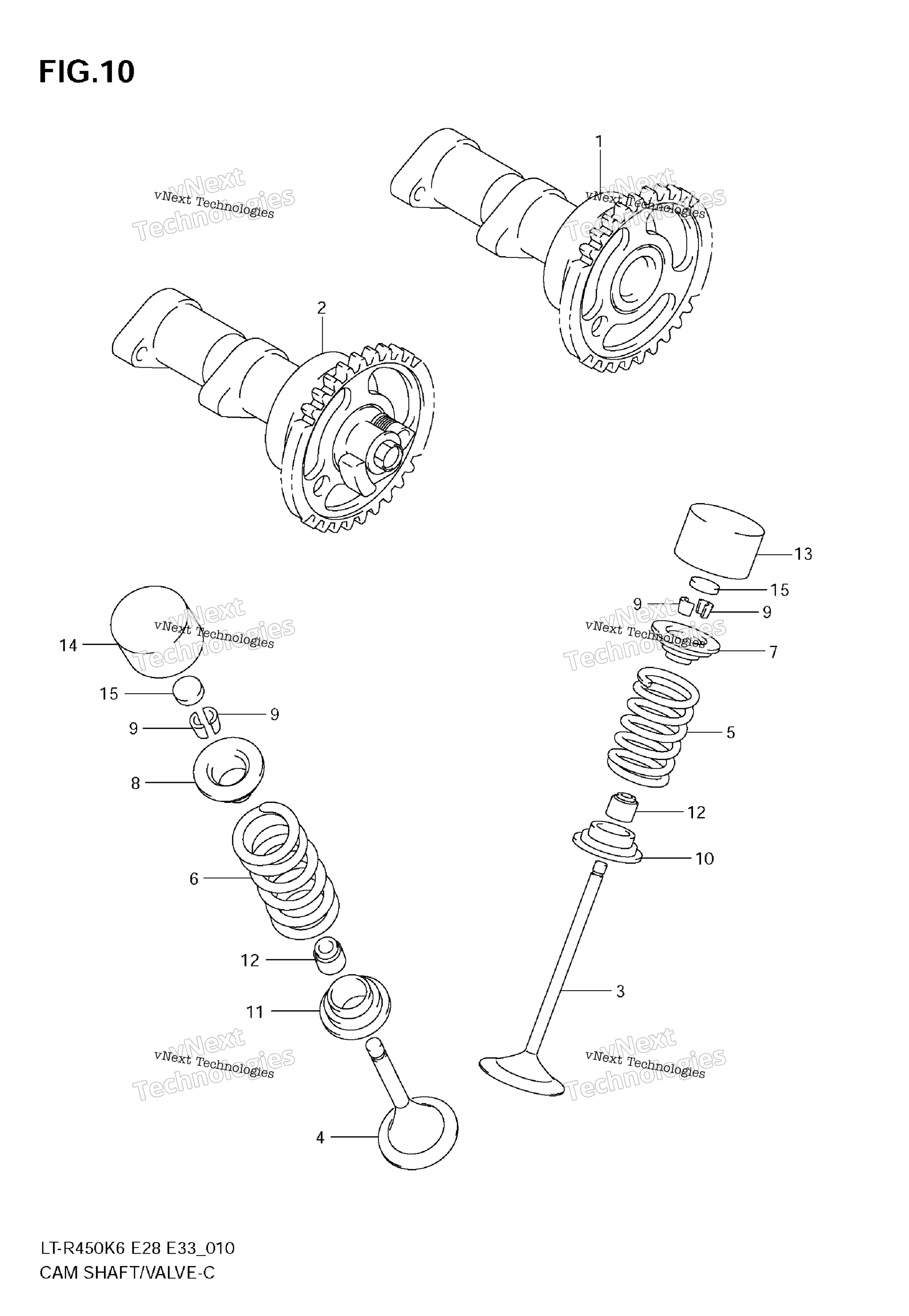 Camshaft / клапан