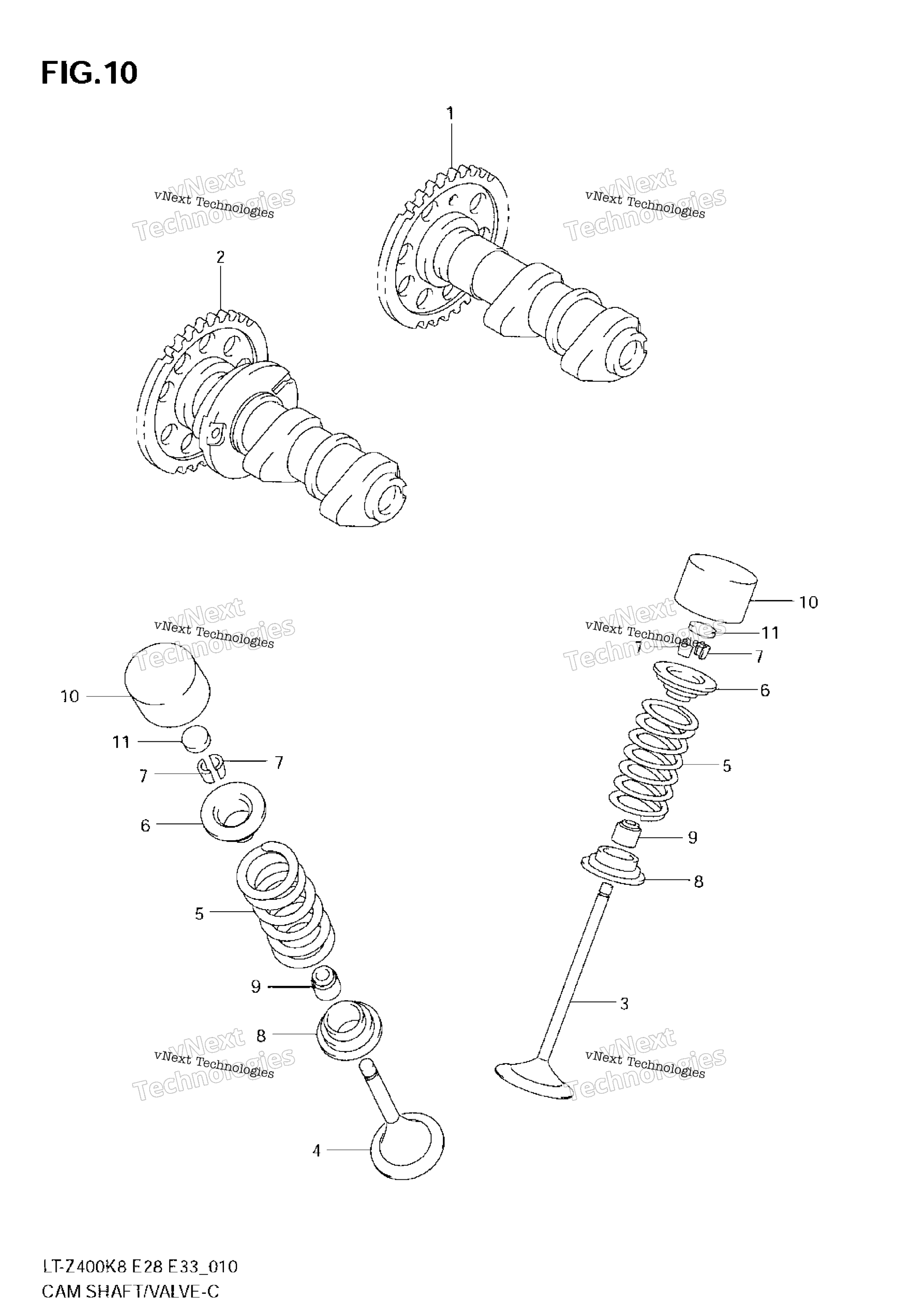 Camshaft / клапан