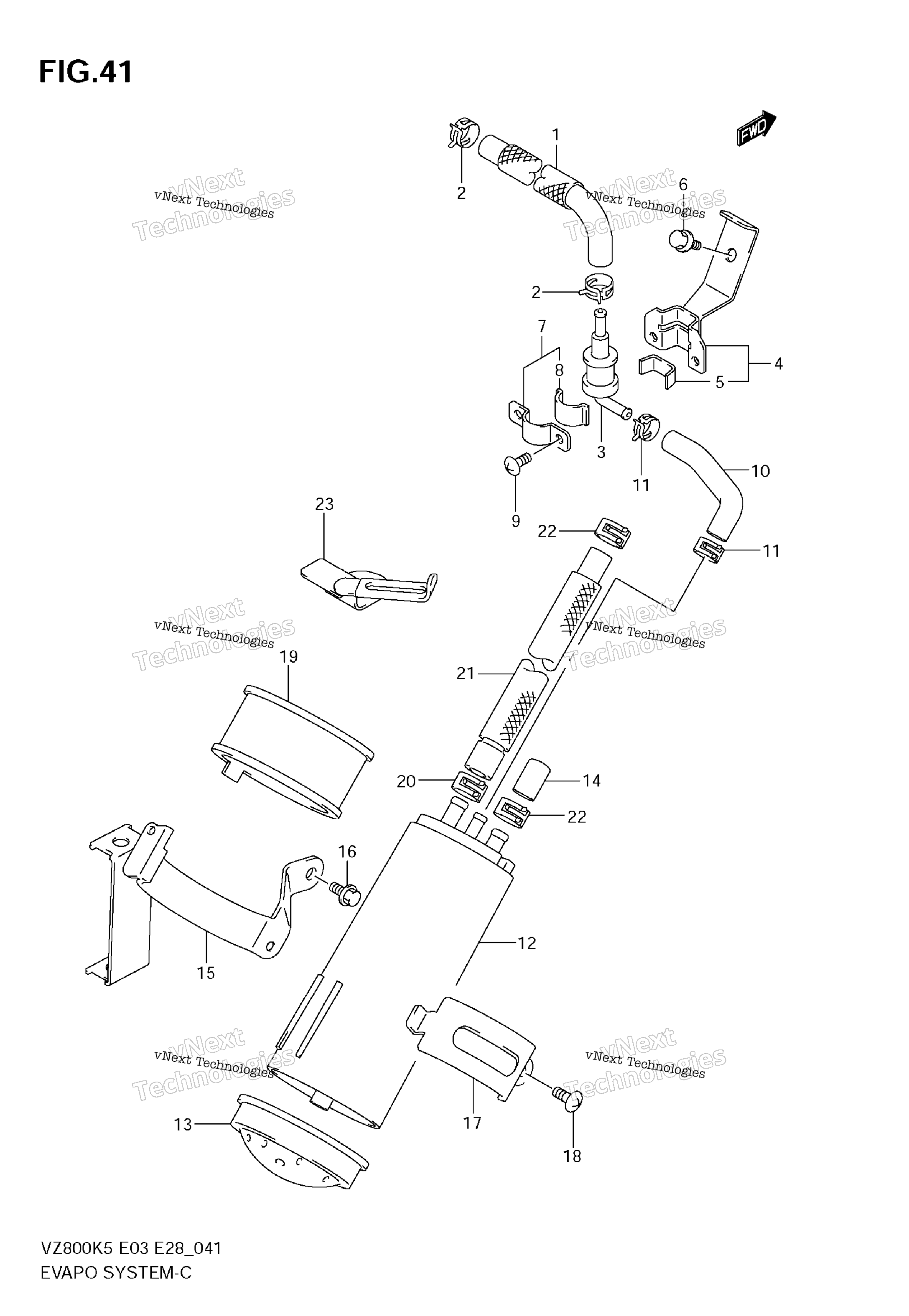 Система испарения (Model K5/K6/K7/K8 E33)