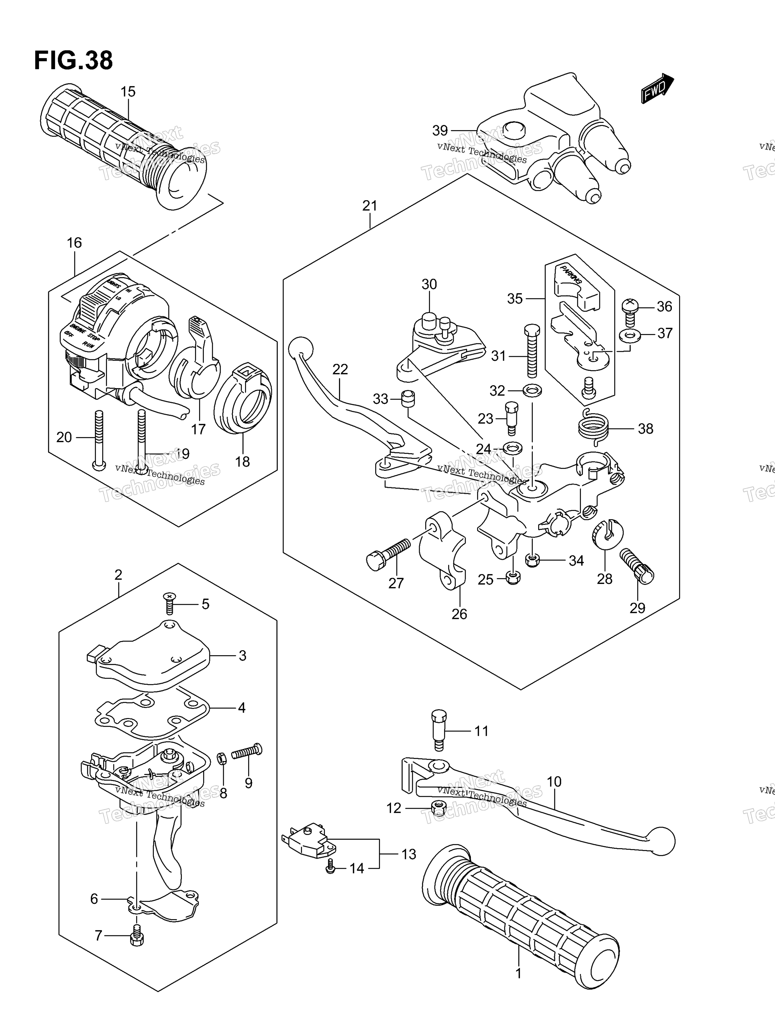 Рычаг руля (Model K3)