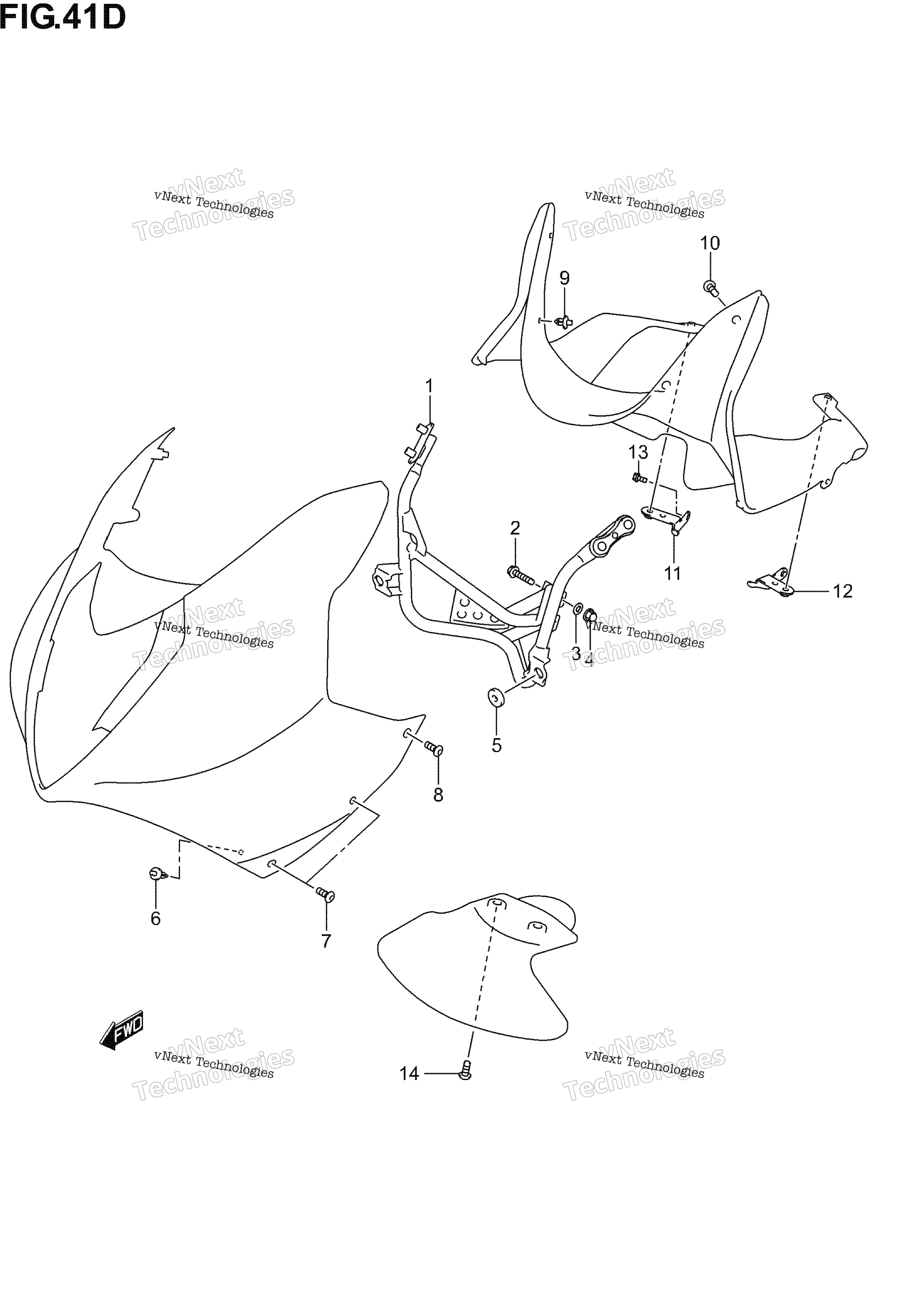 кузов Cowl Installation Parts(Gs500fk4 / K5 / K6)