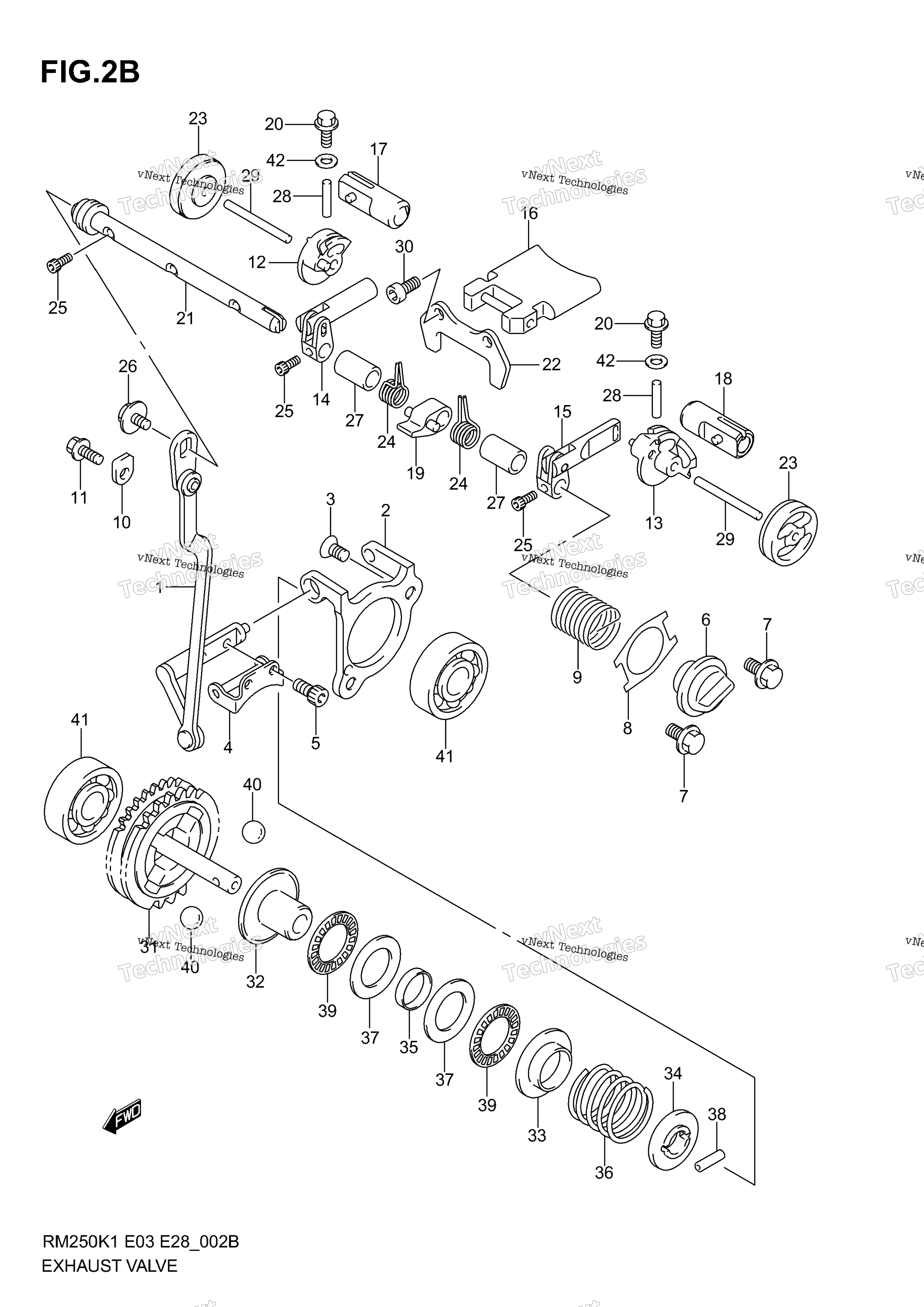 Выхлопная система Valve (Model K3/K4/K5/K6)