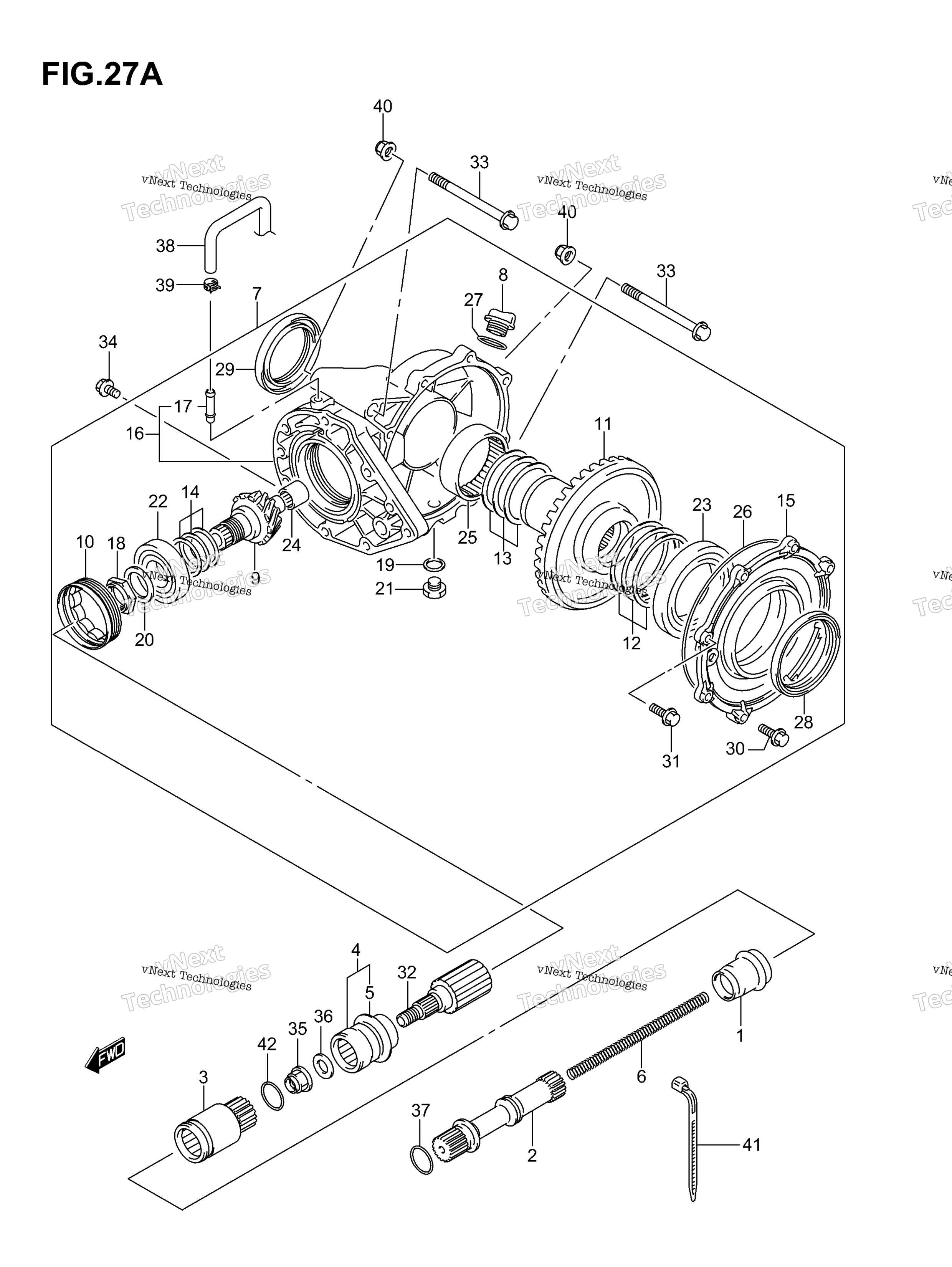 Final Bevel передача (Rear)(Model K6 F.No.5Saap41 67110001%)