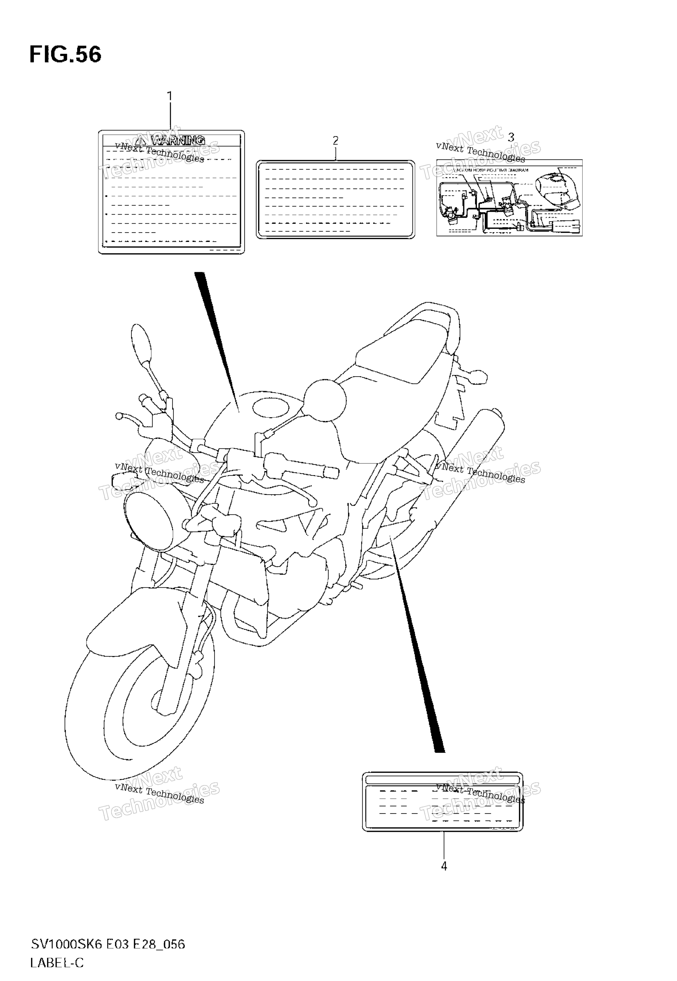 Шильдик (Sv1000k6) (Not For Us Market)