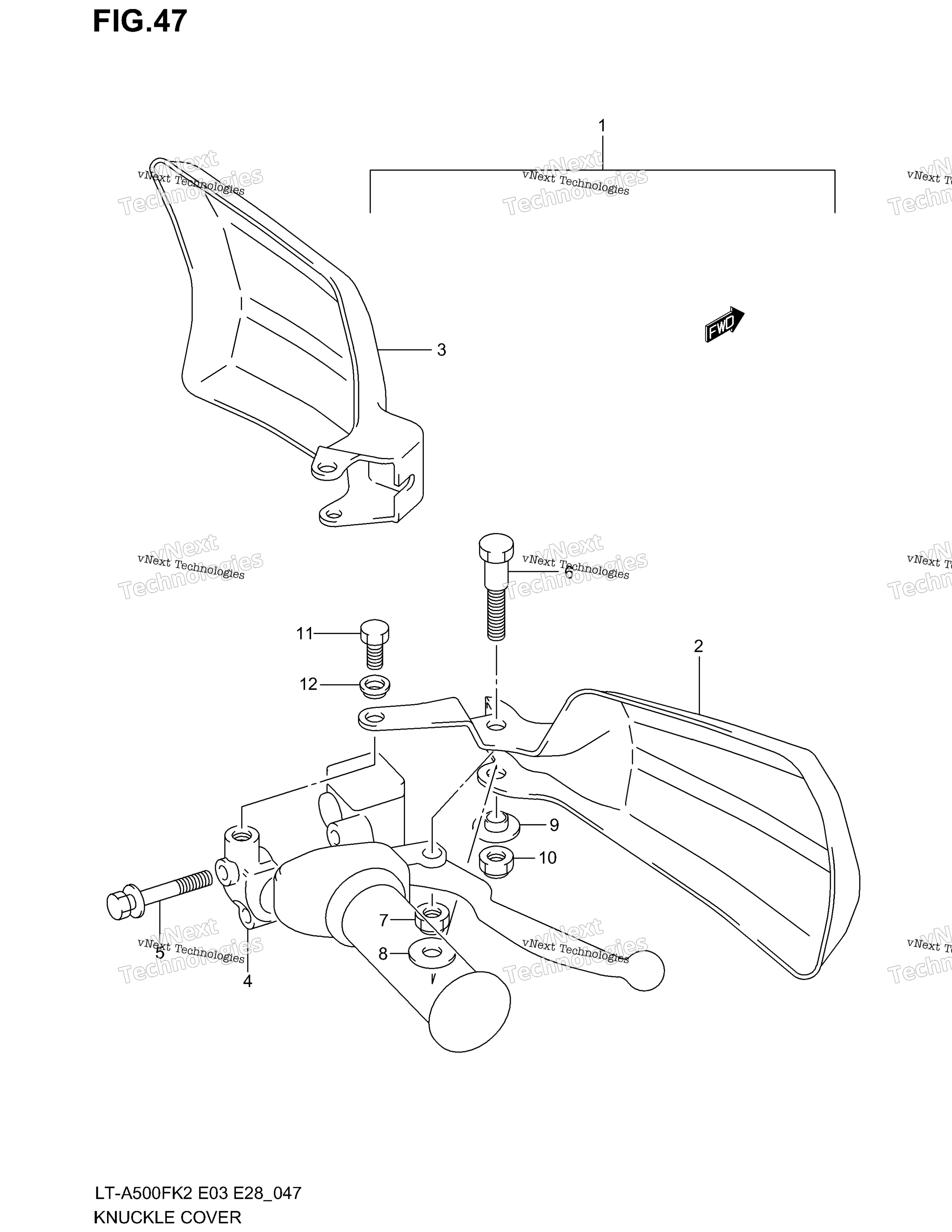 Knuckle крышка (Model K2 Option)