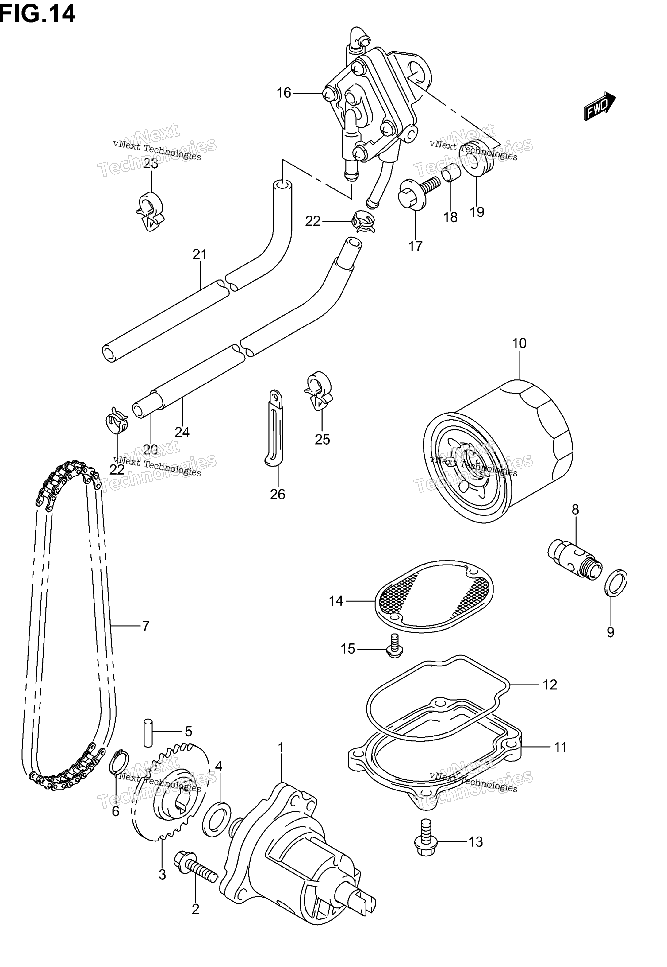 Масляный насос / Fuel Pump (Model K1/K2/K3/K4)