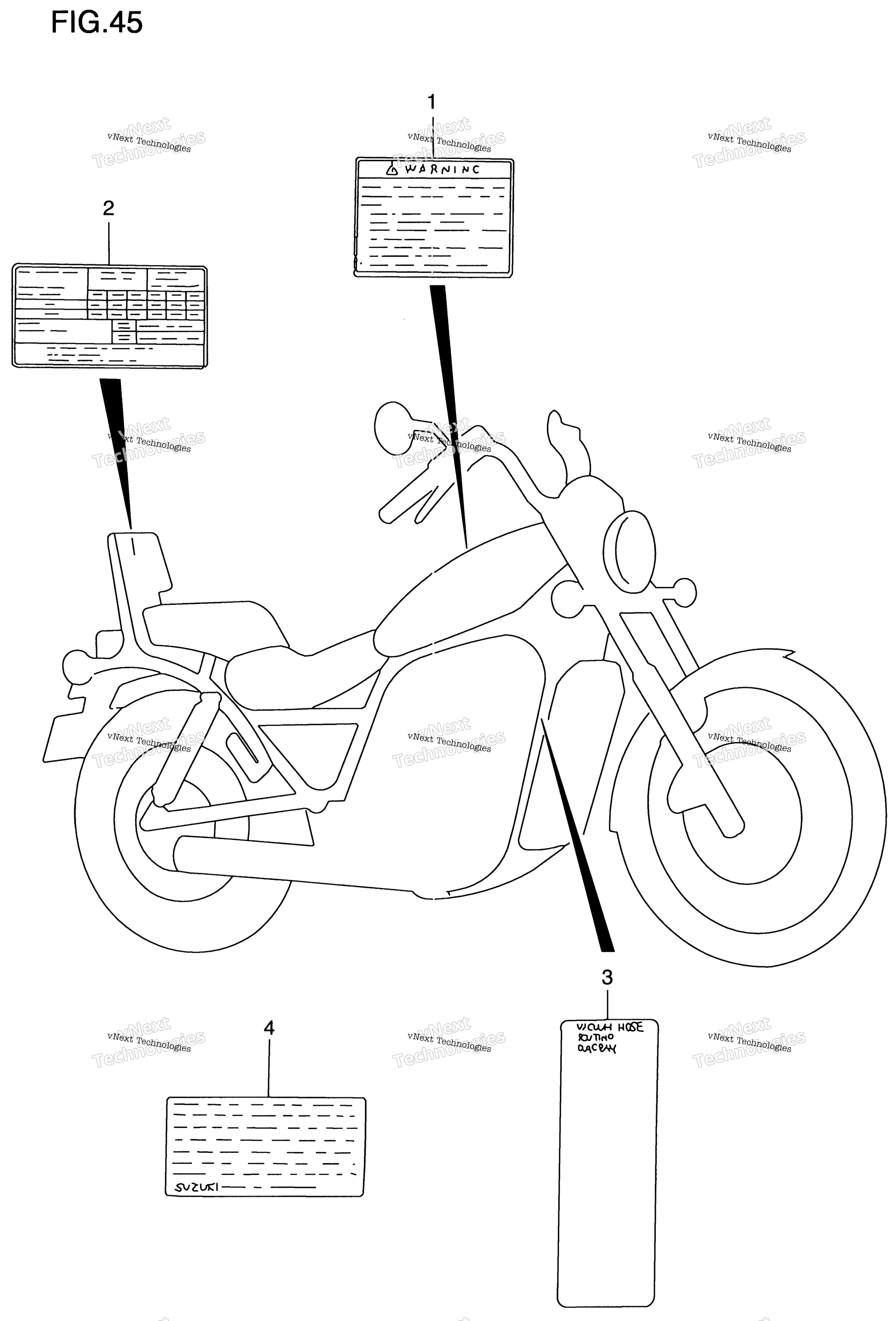 Warning Label (Model W / X)