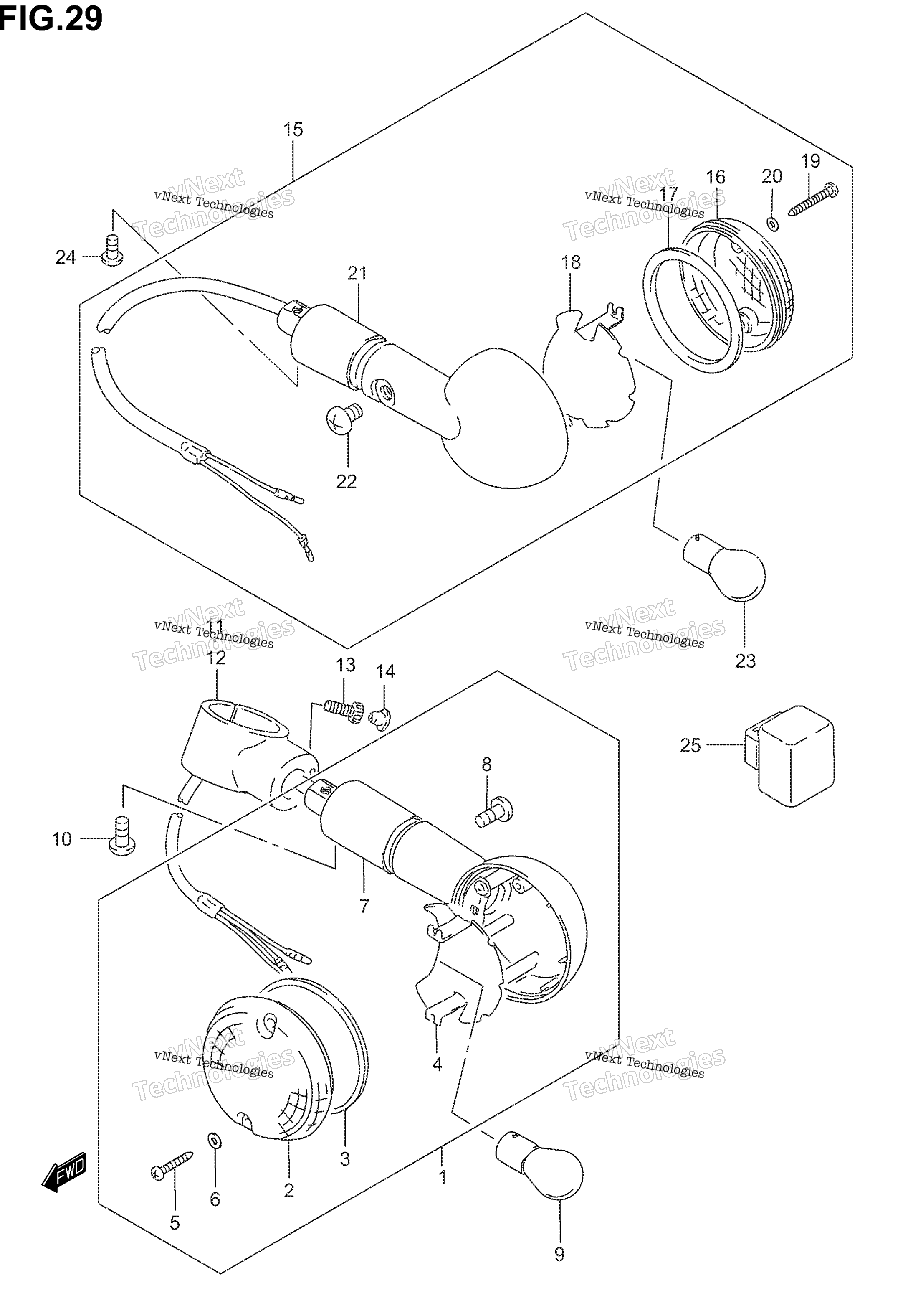 Turn Signal Lamp (Model K1 / K2 / K3)