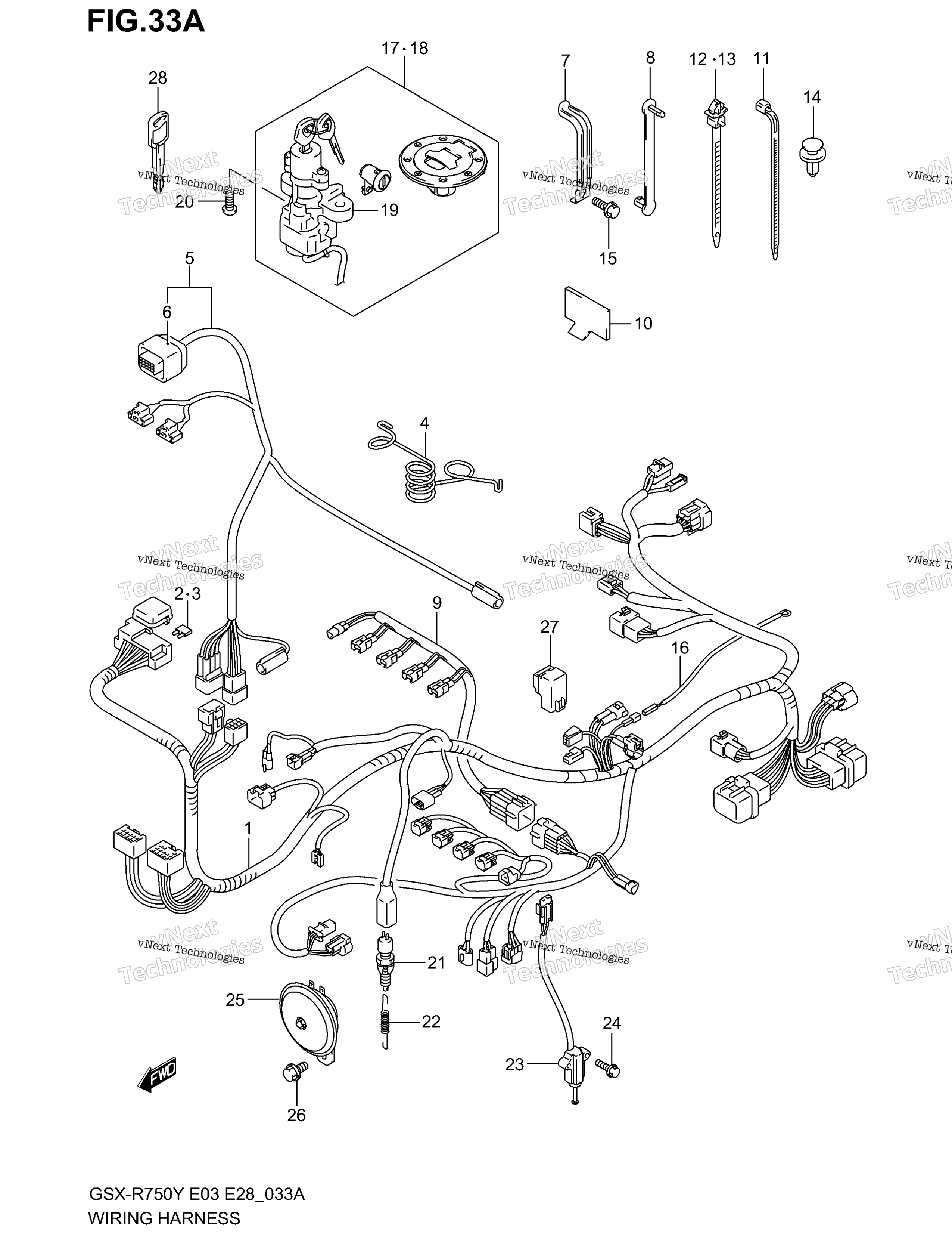 Жгут проводов (Model K2)