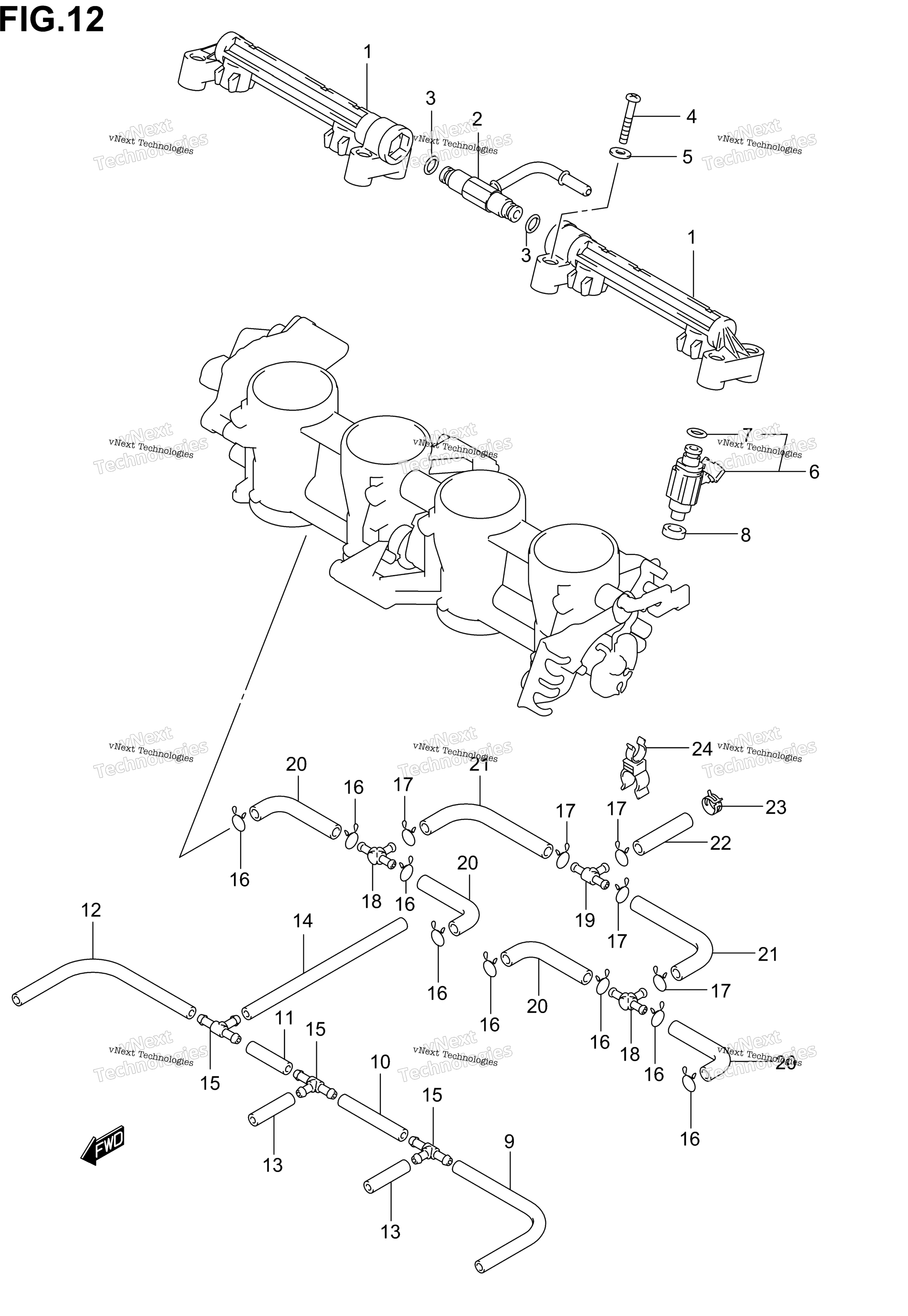 Дроссель Body Hose/Joint