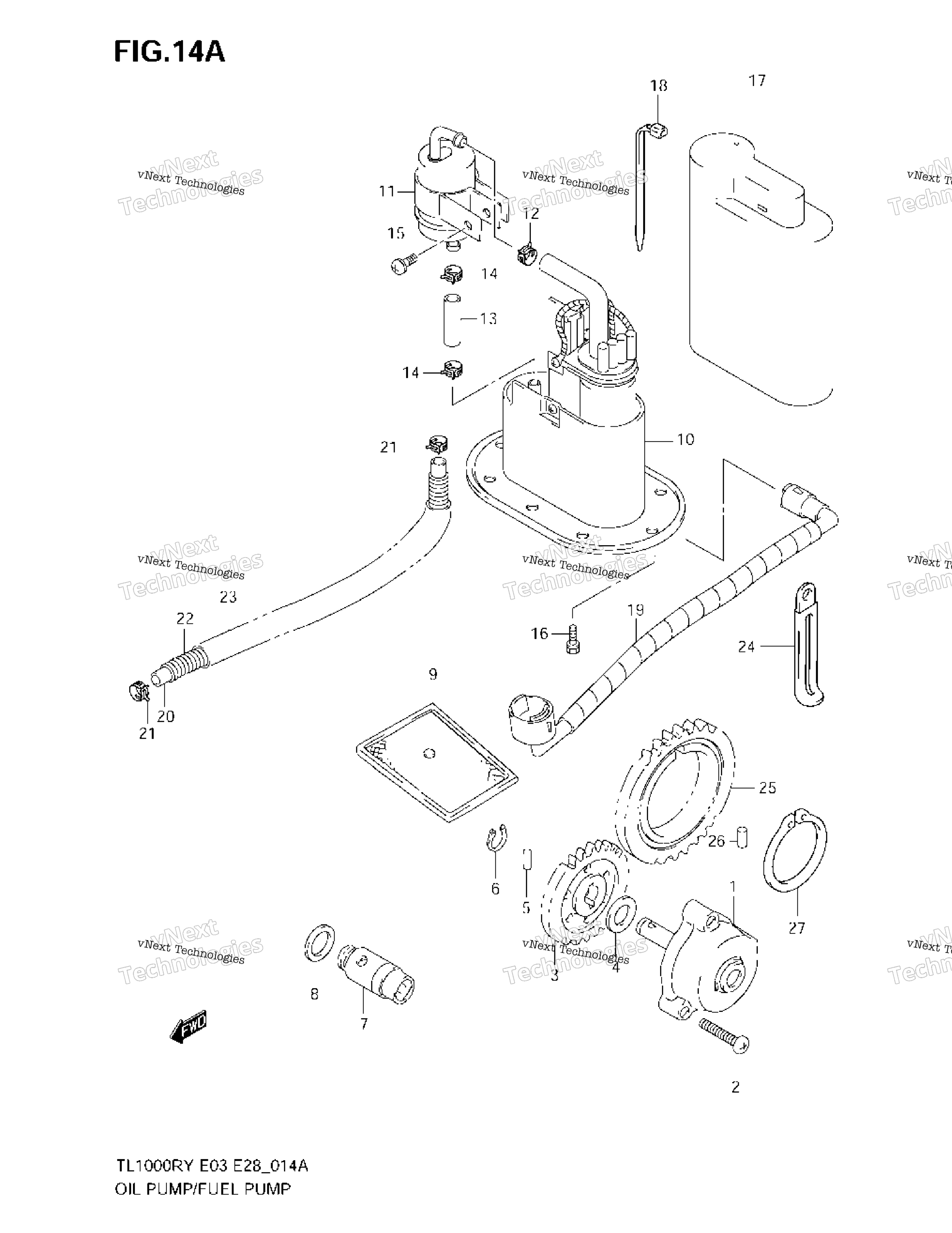 Масляный насос / Fuel Pump (Model X/Y/K1/K2/K3)