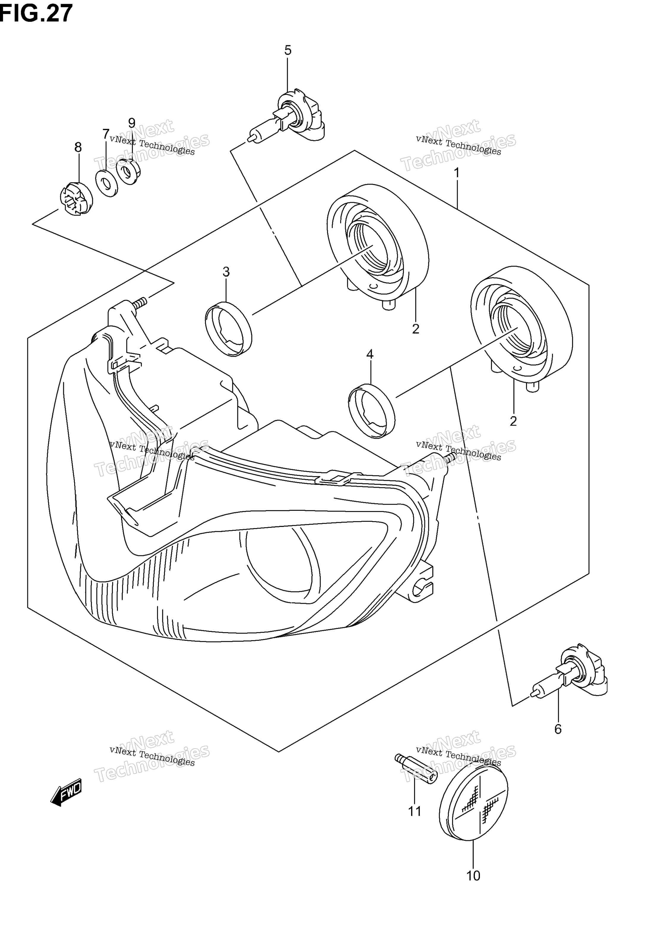 Фара (Gsf1200sk1/Sk2/Sk3/Sk4/Sk5/Szk5)