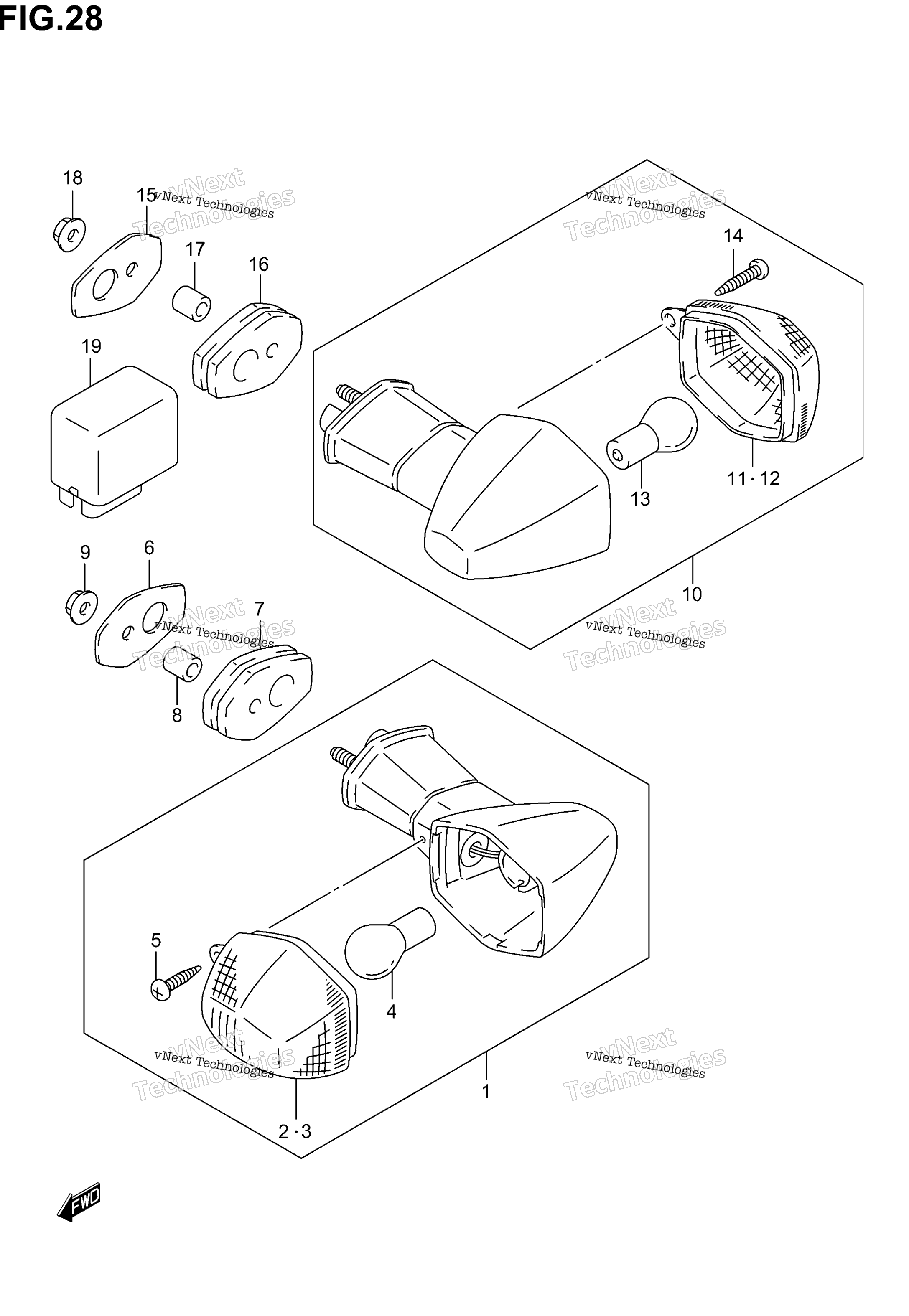 Turn Signal Lamp (Gsf1200sk1 / Sk2 / Sk3 / Sk4 / Sk5 / Szk5)
