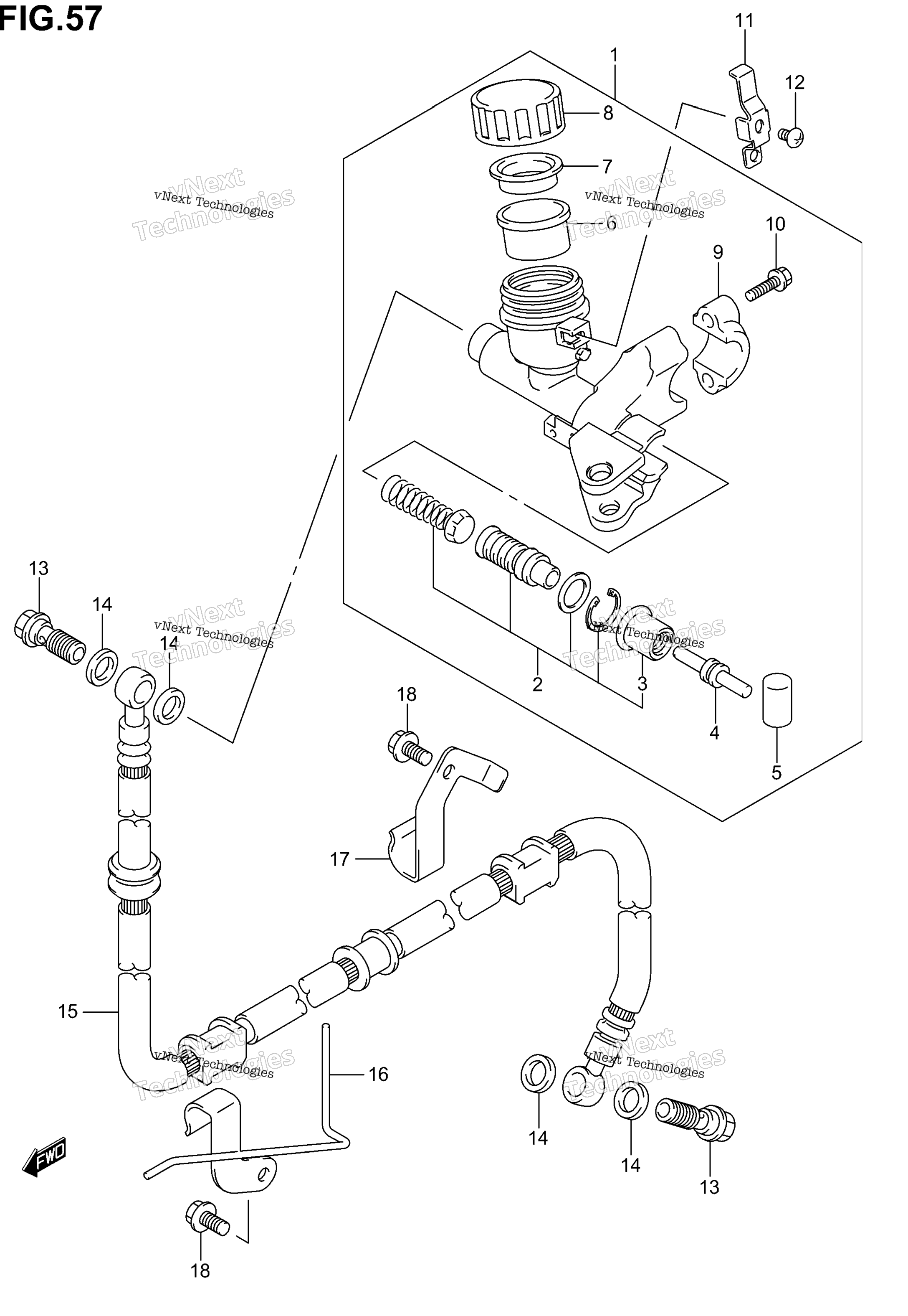 Сцепление Master Cylinder (Sv1000sk3/Sk4/Sk5)