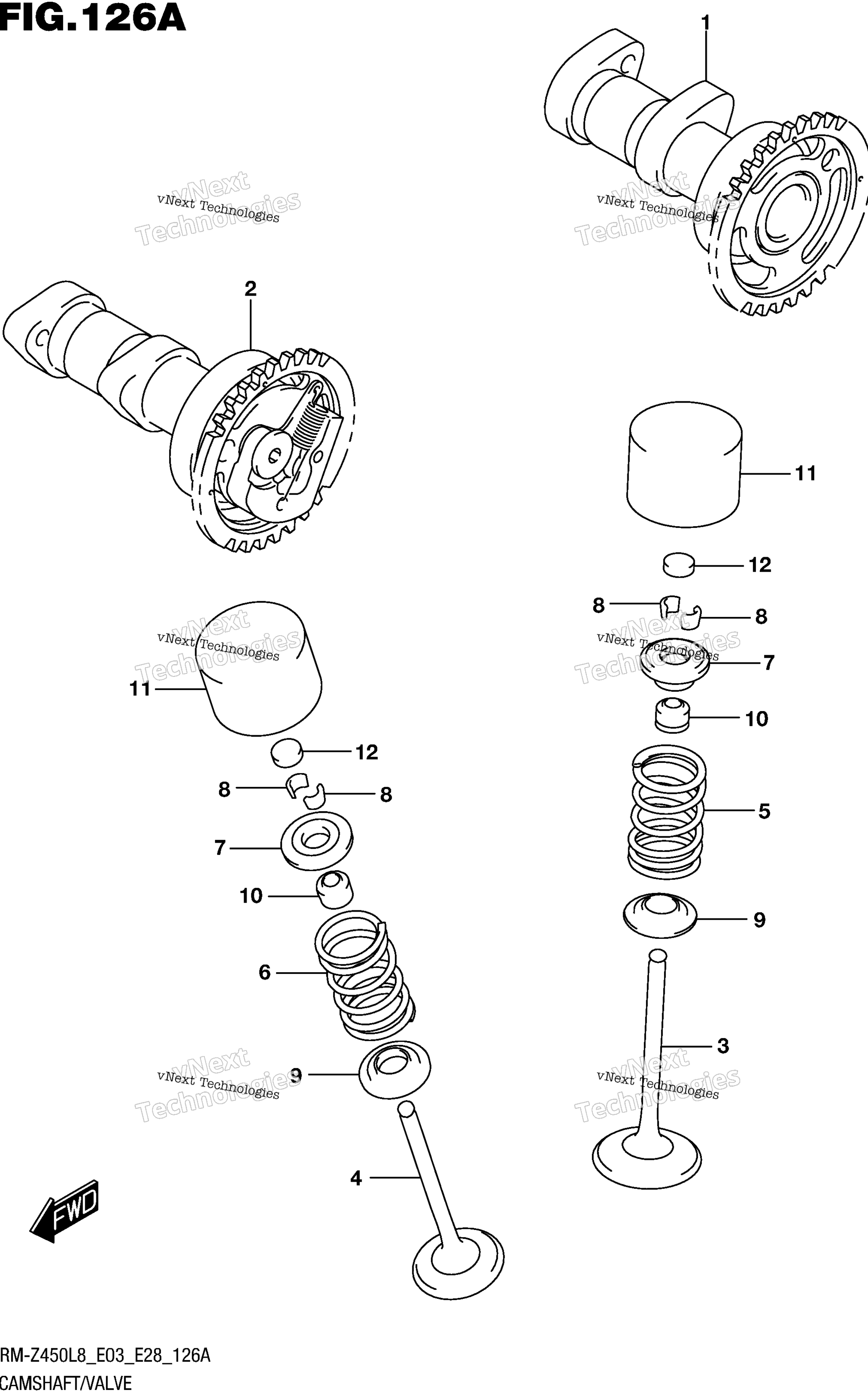 Camshaft / клапан