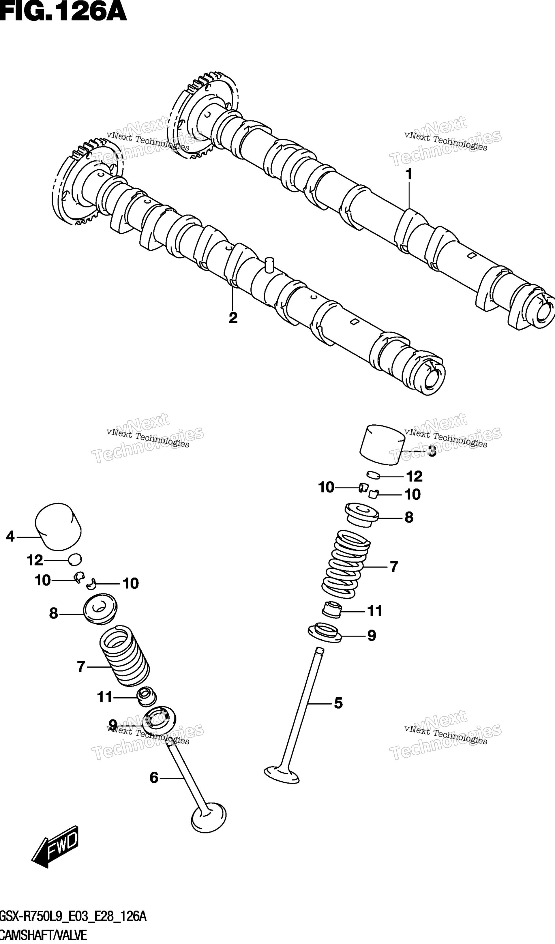 Camshaft / клапан