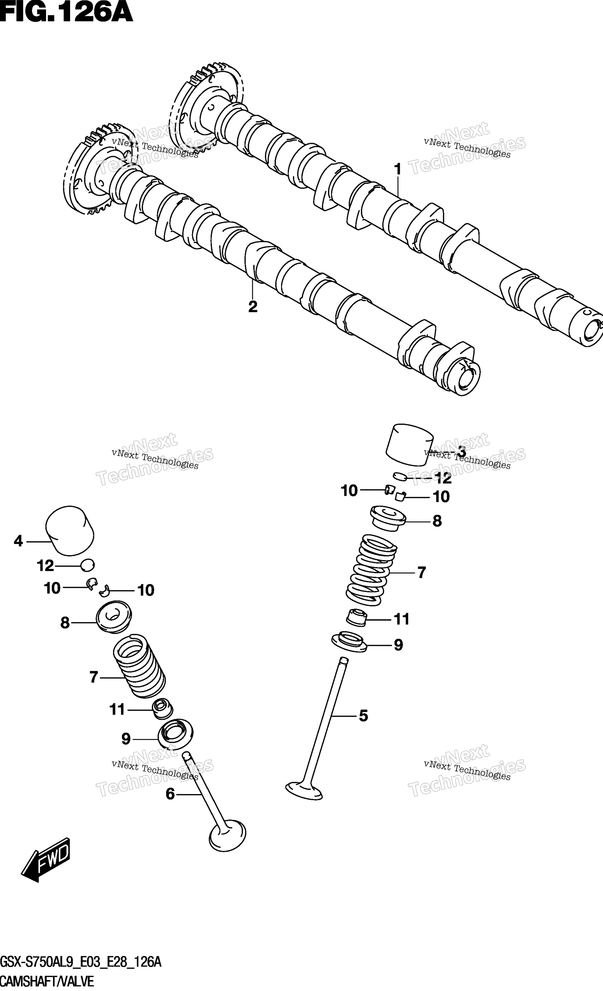 Camshaft / клапан