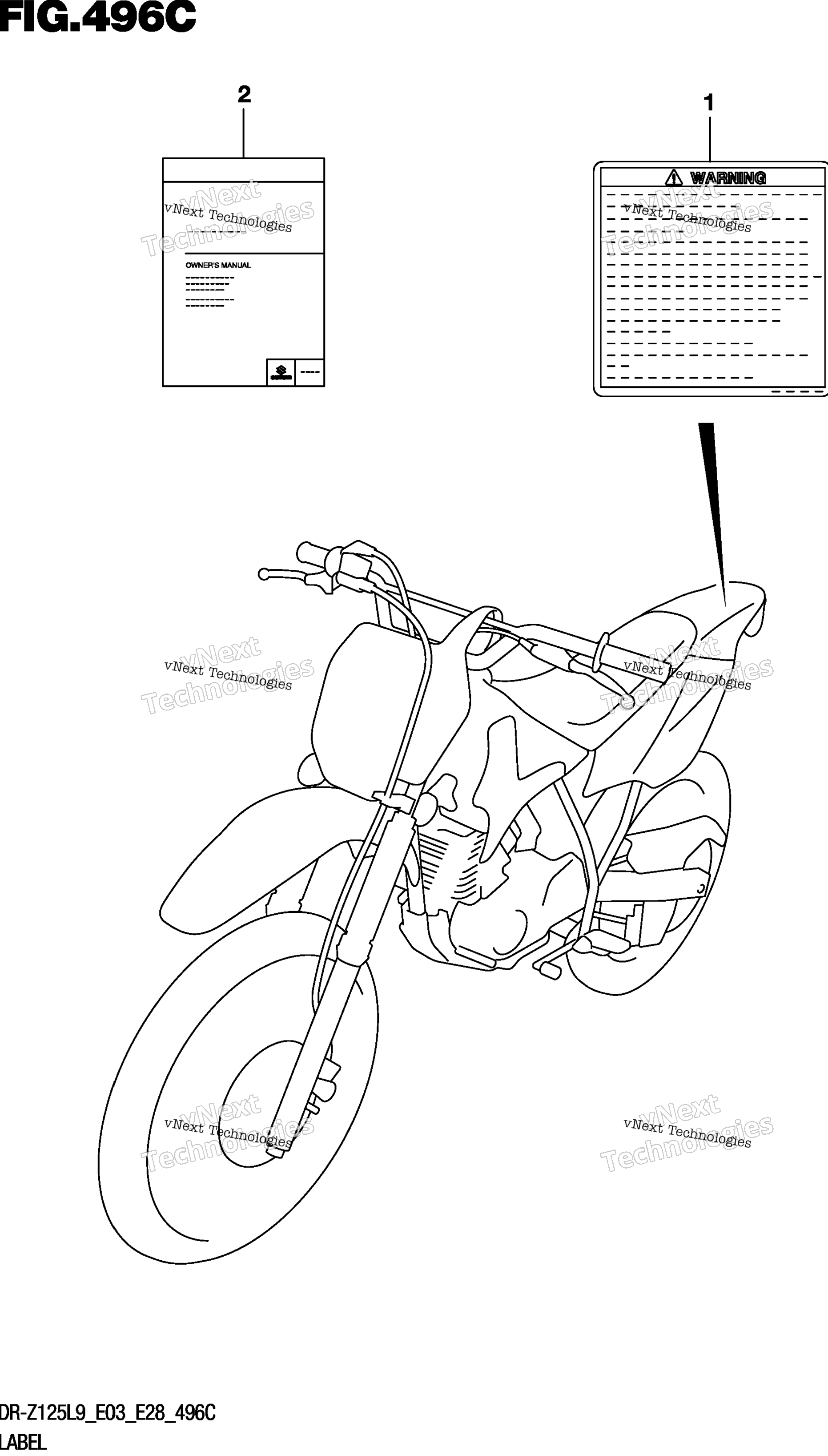 Шильдик (Dr-Z125ll9 E28)