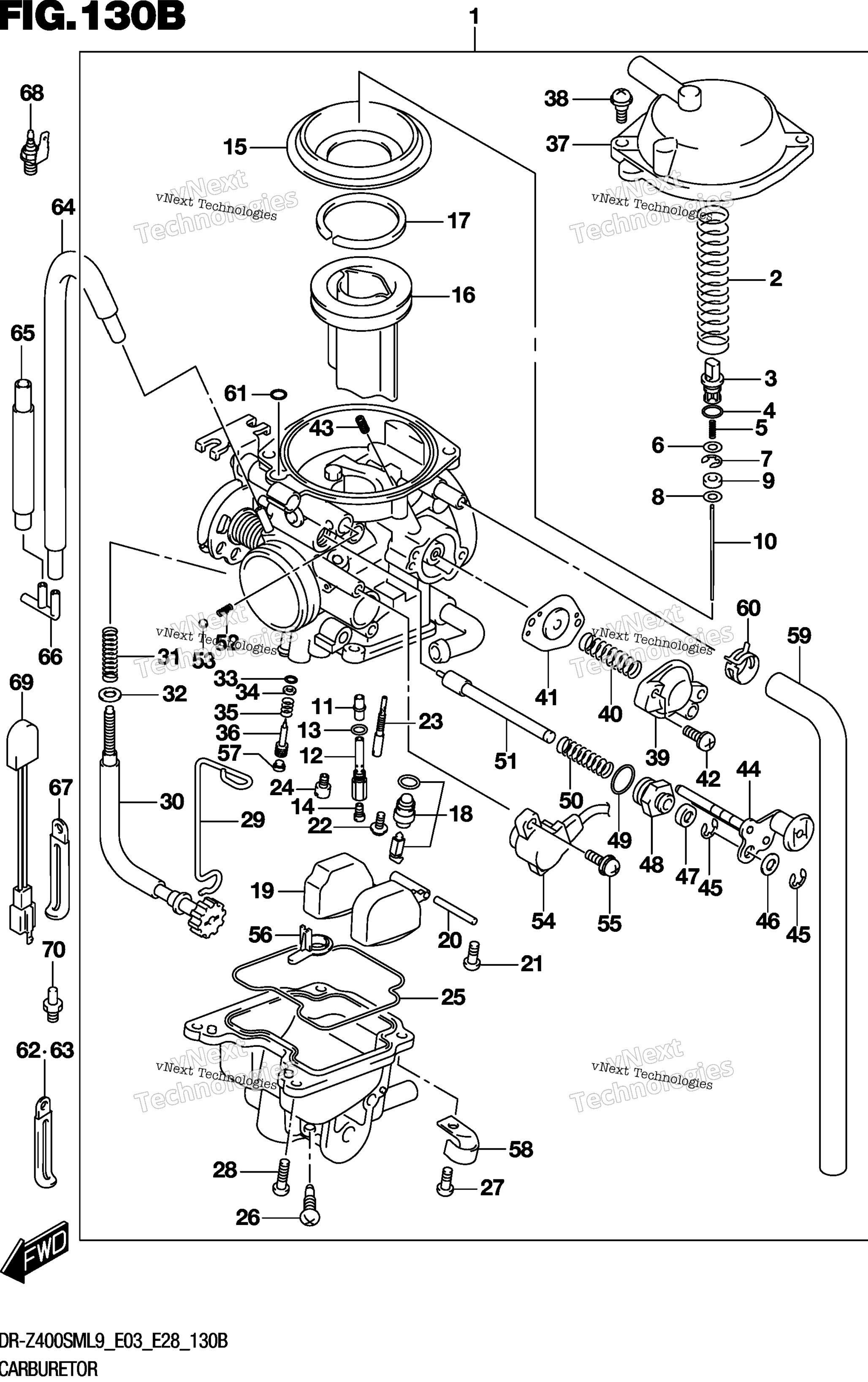 Карбюратор (Dr-Z400sml9 E28)