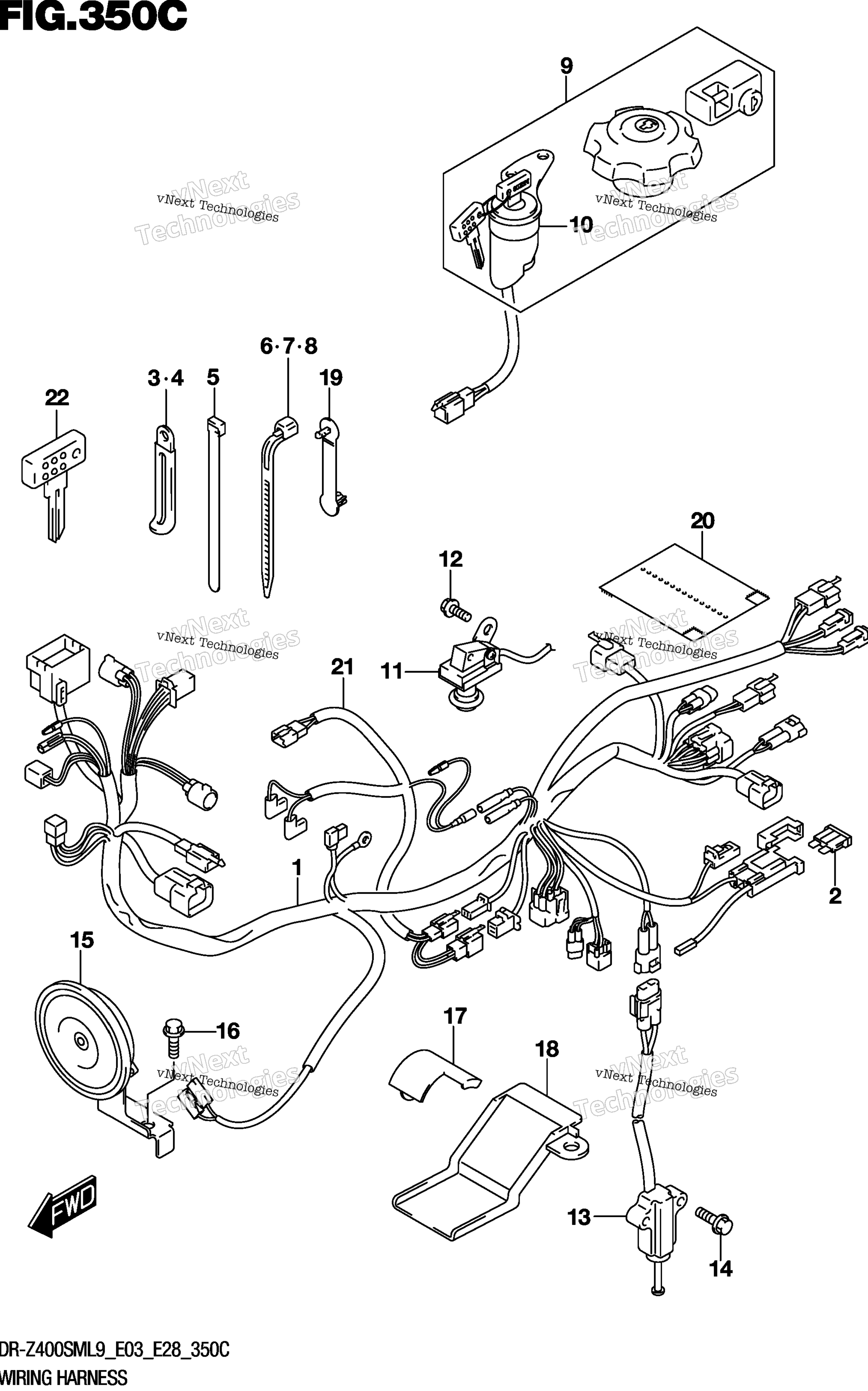 Жгут проводов (Dr-Z400sml9 E33)