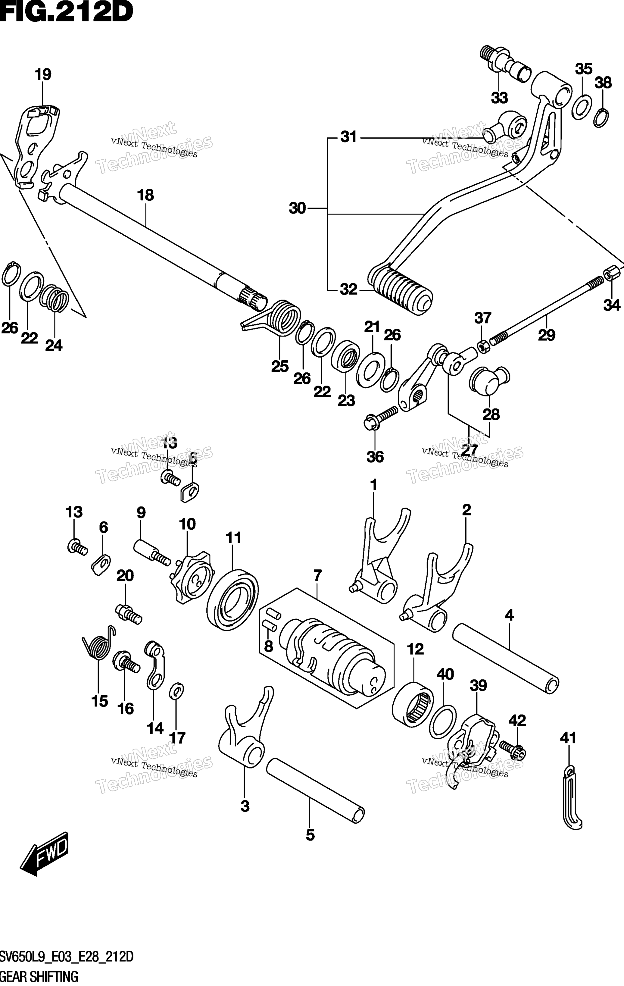 передача Shifting (Sv650al9 E33)