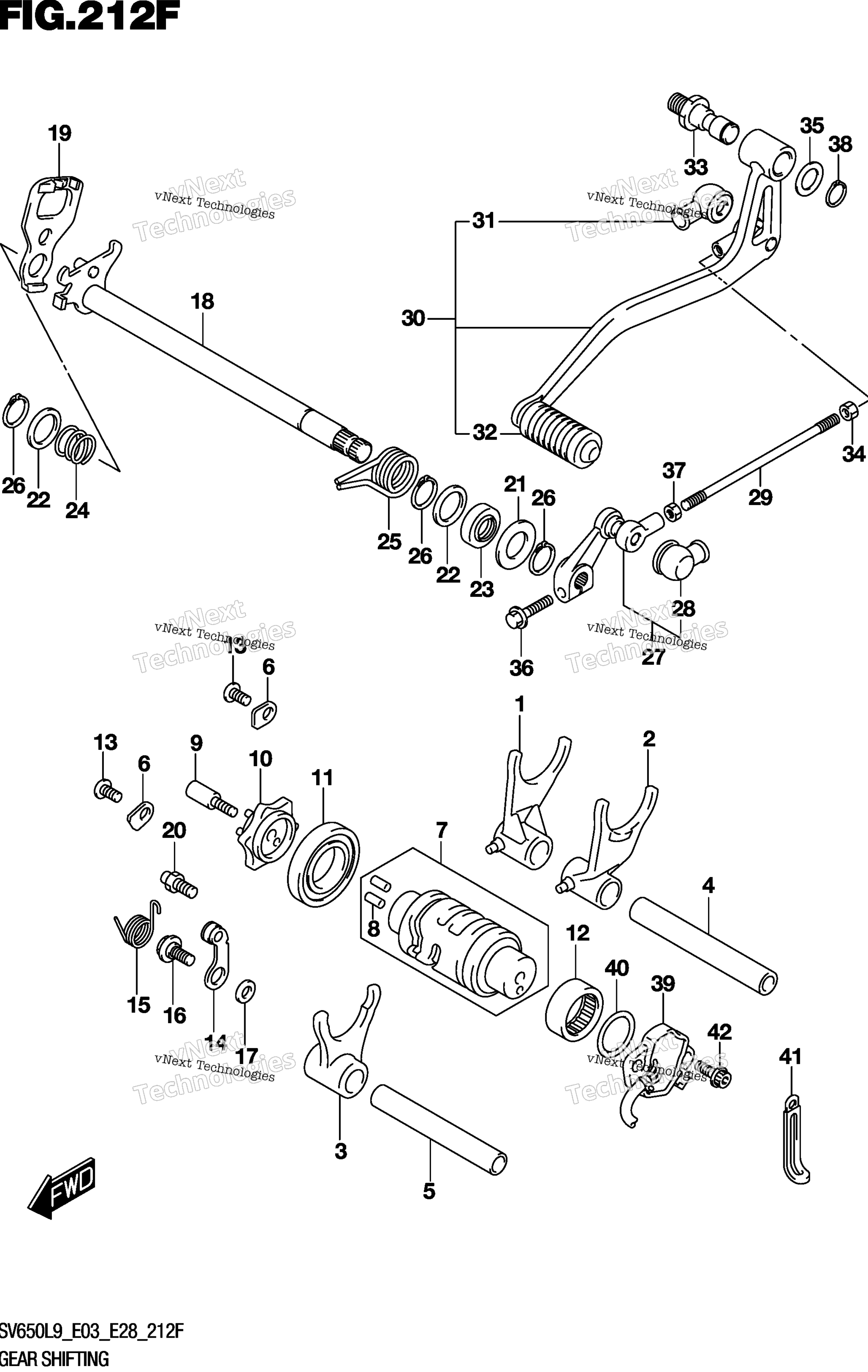 передача Shifting (Sv650xal9 E33)