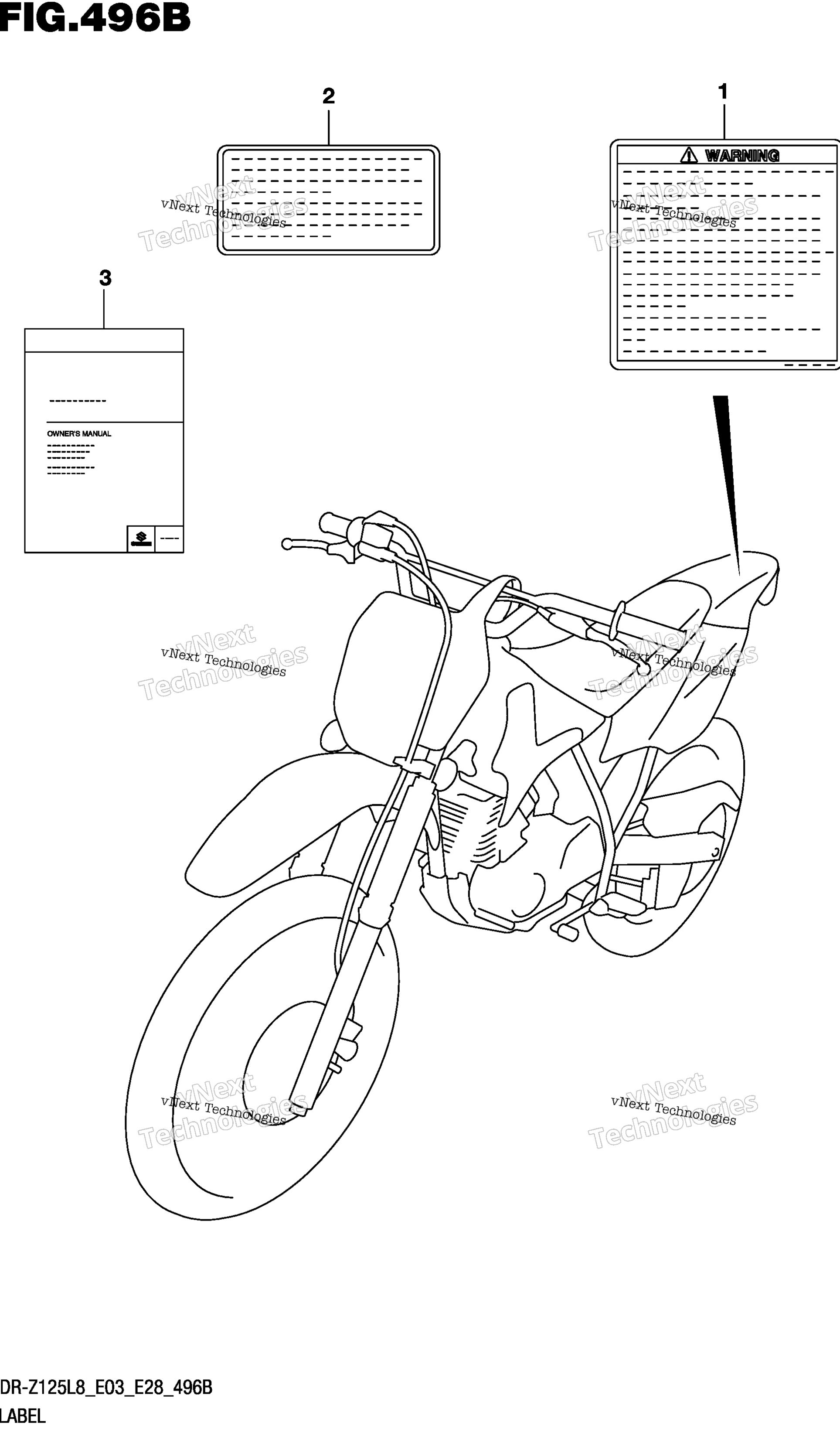 Шильдик (Dr-Z125ll8 E03)