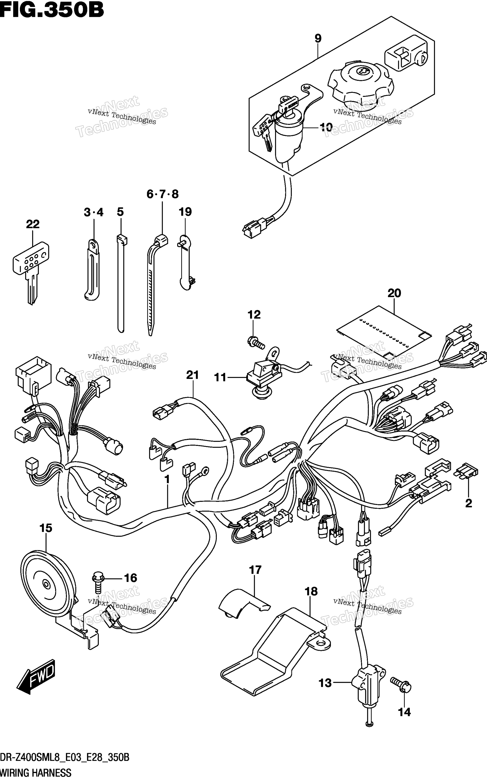 Жгут проводов (Dr-Z400sml8 E28)