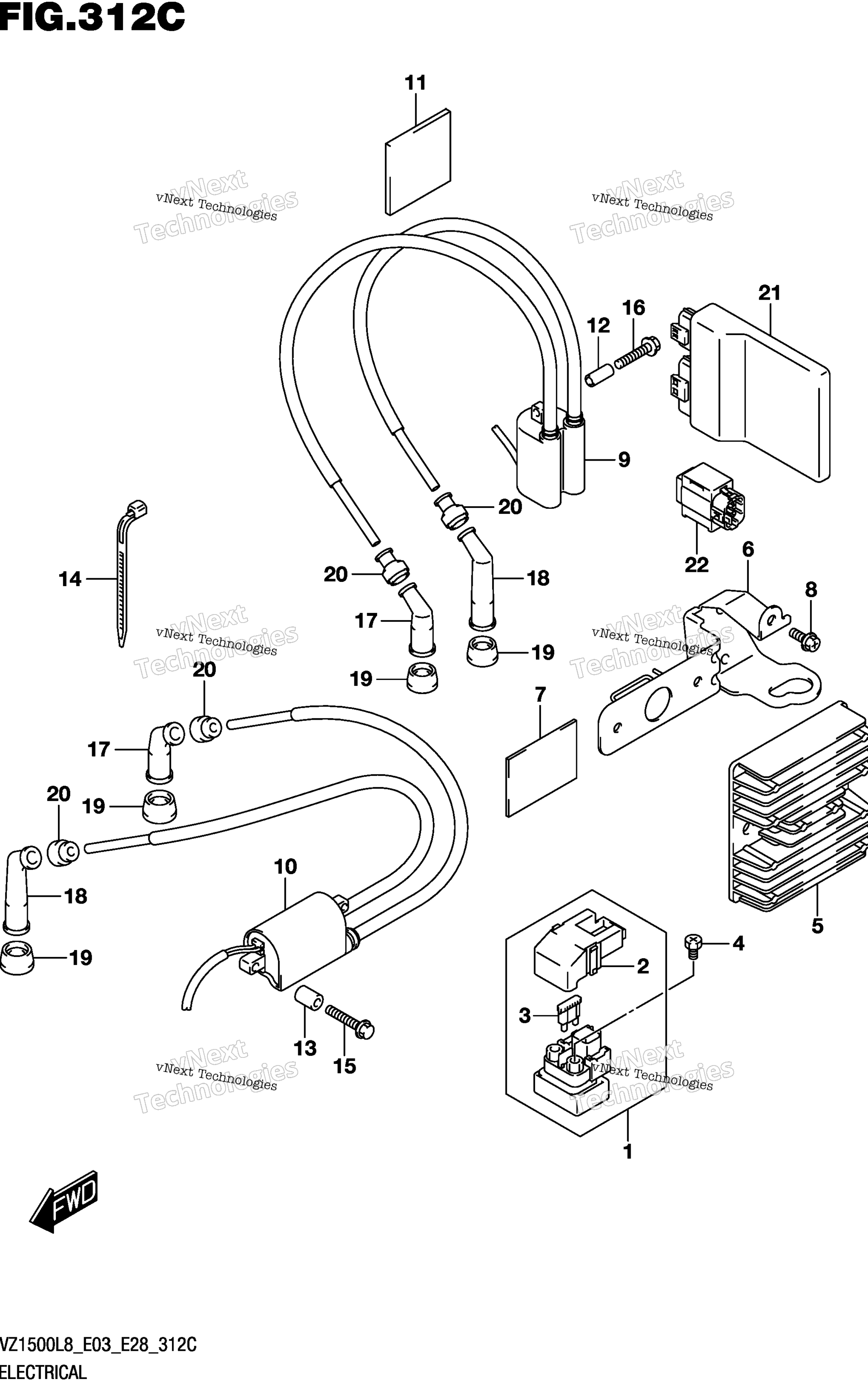 Электрооборудование (Vz1500l8 E33)