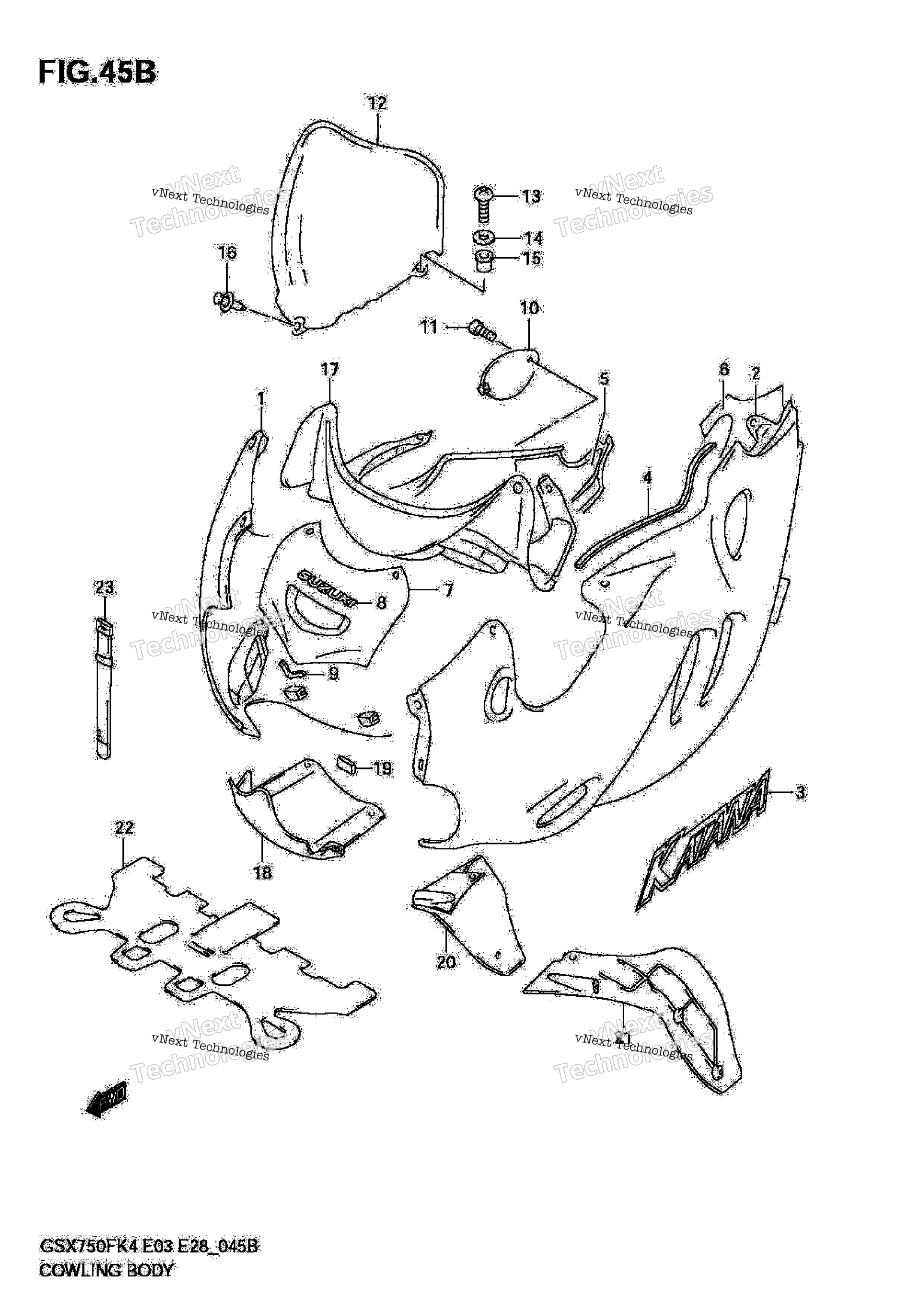 Обтекатель (Model K6)