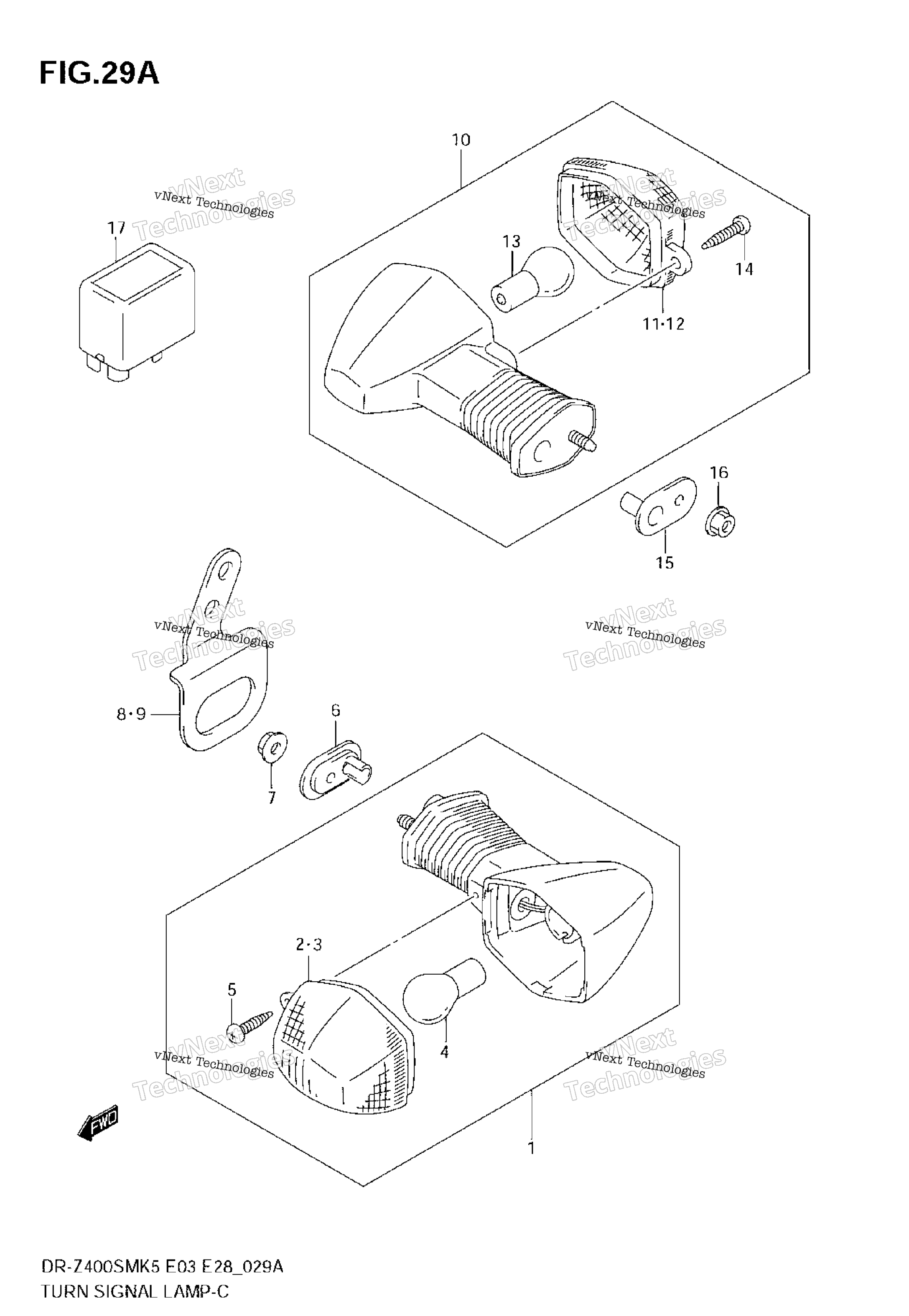 Turn Signal Lamp (Model K6 / K7 / K8)