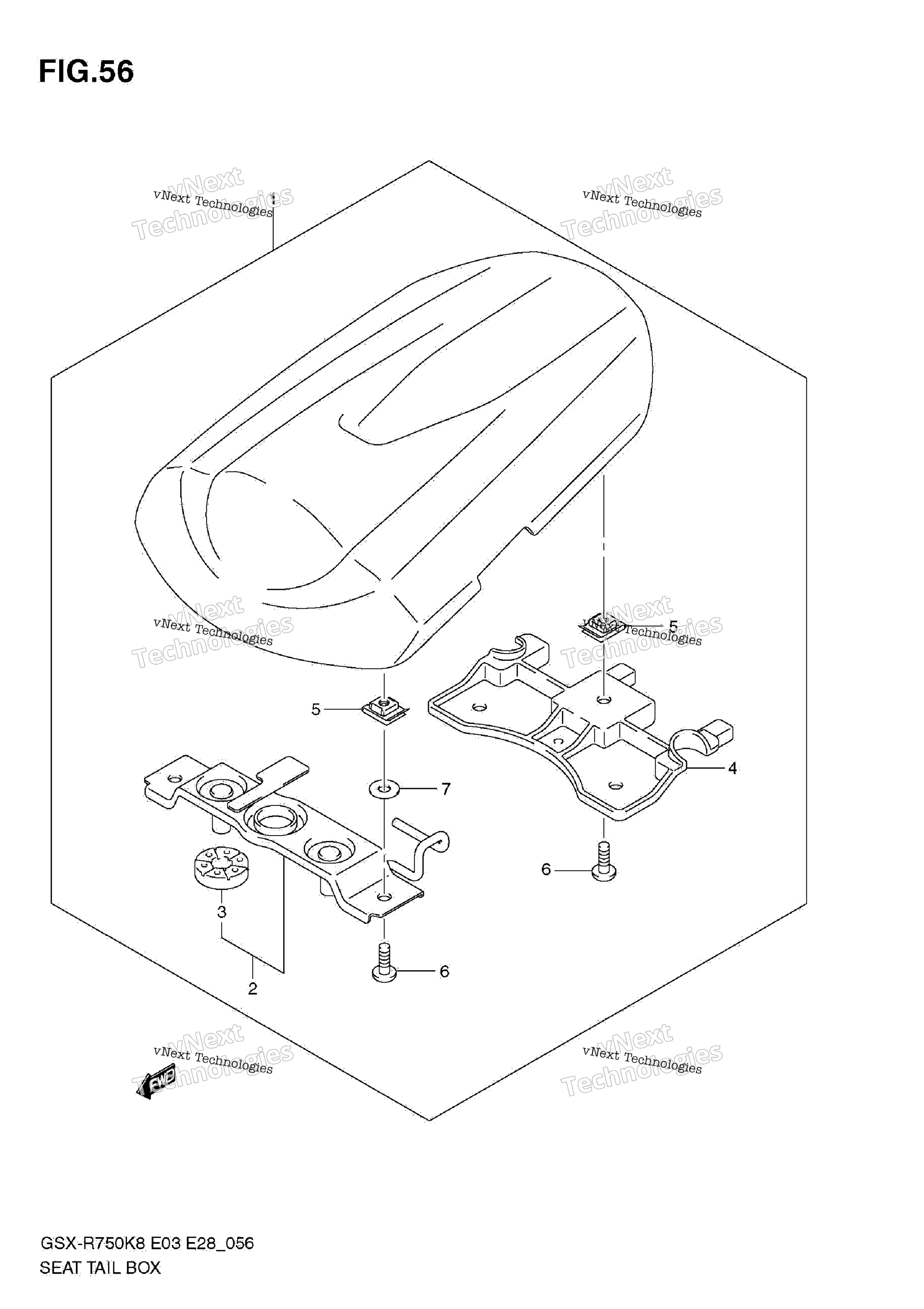 сиденье Tail Box
