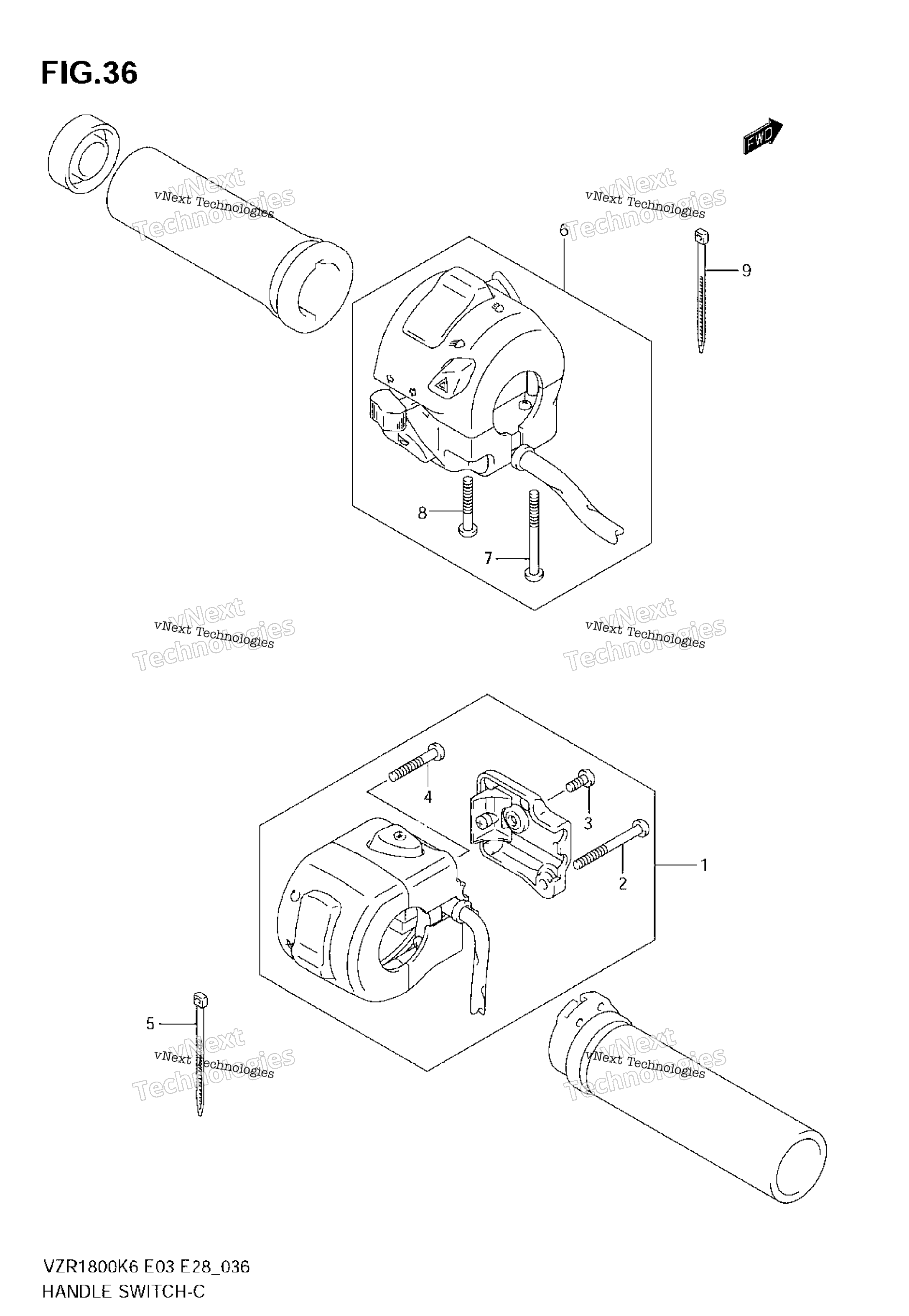 Переключатели на руле (Vzr1800k6/K7/K8/K9,Vzr1800zk7/Zk8)