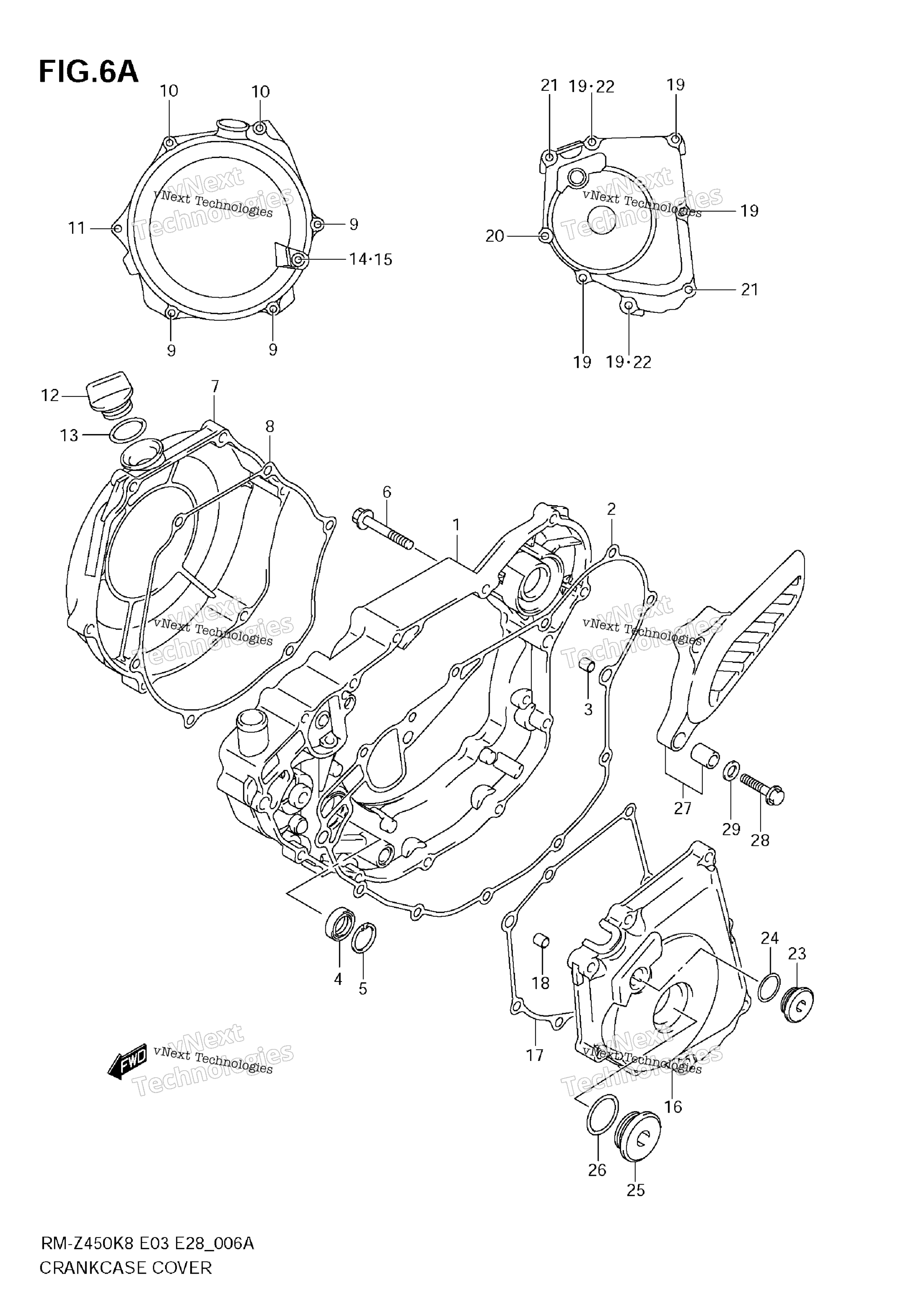 Крышка картера (Rm-Z450 L1)