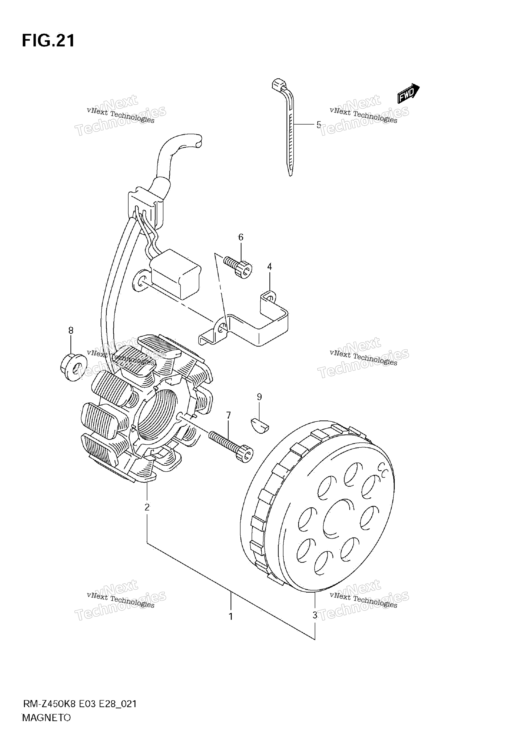 Магнето (Rm-Z450 K8/K9)