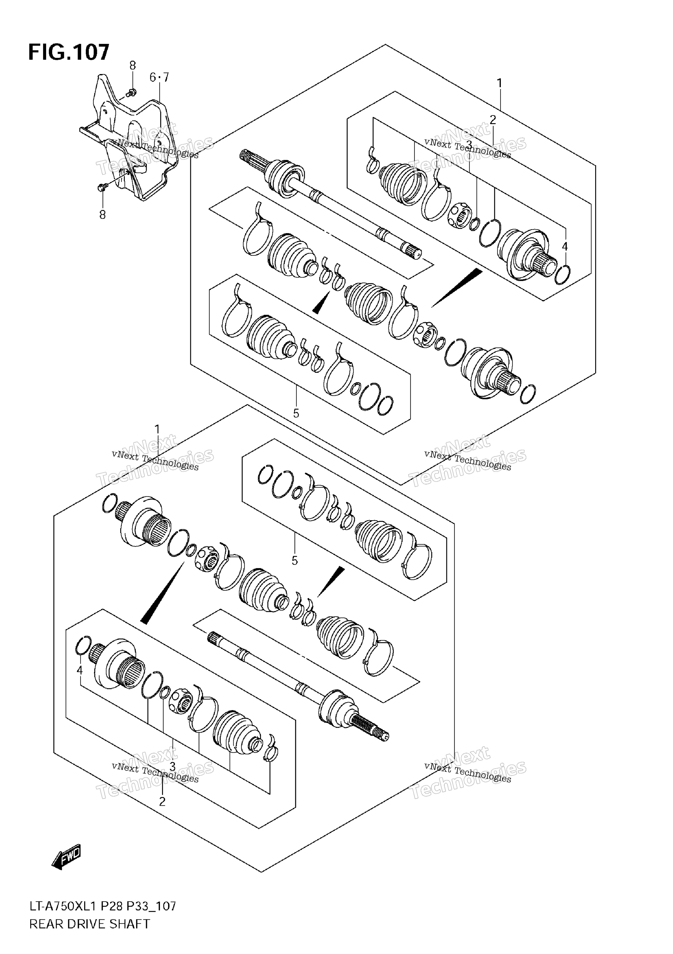 Задняя часть Drive Shaft