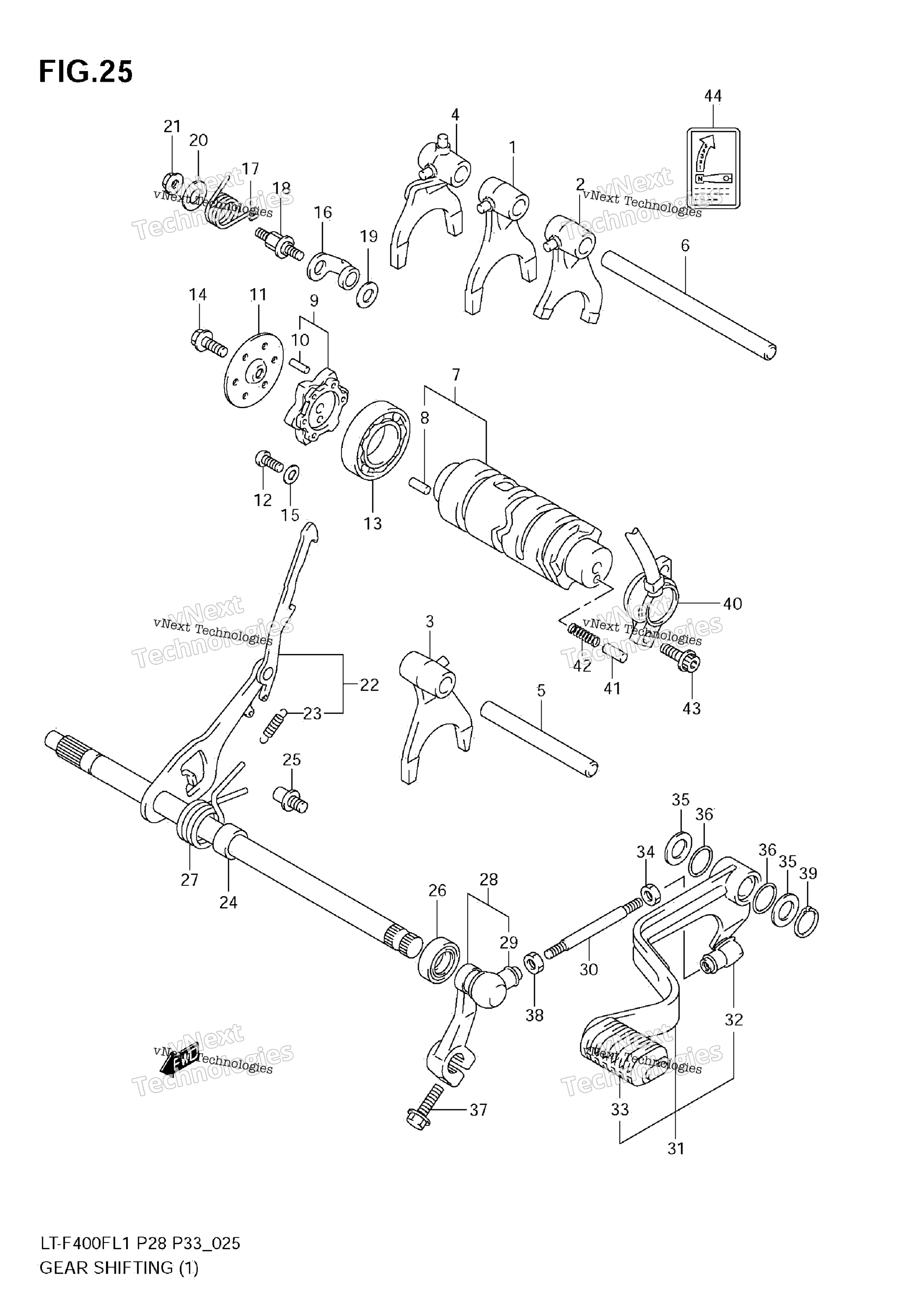 передача Shifting (1)(Lt F400fzl1 E28)